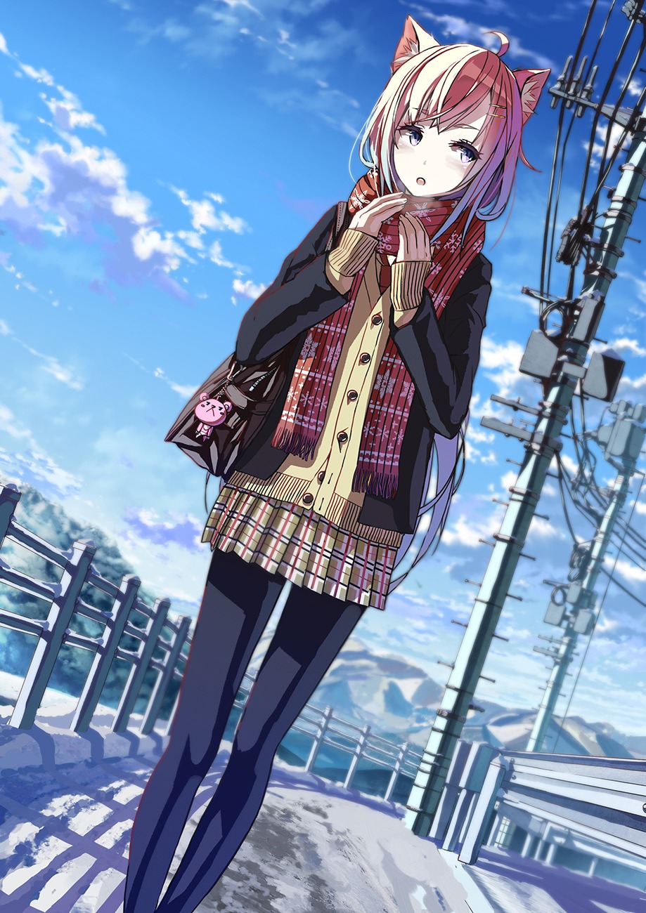 animal_ears, juya, nekomimi, pantyhose