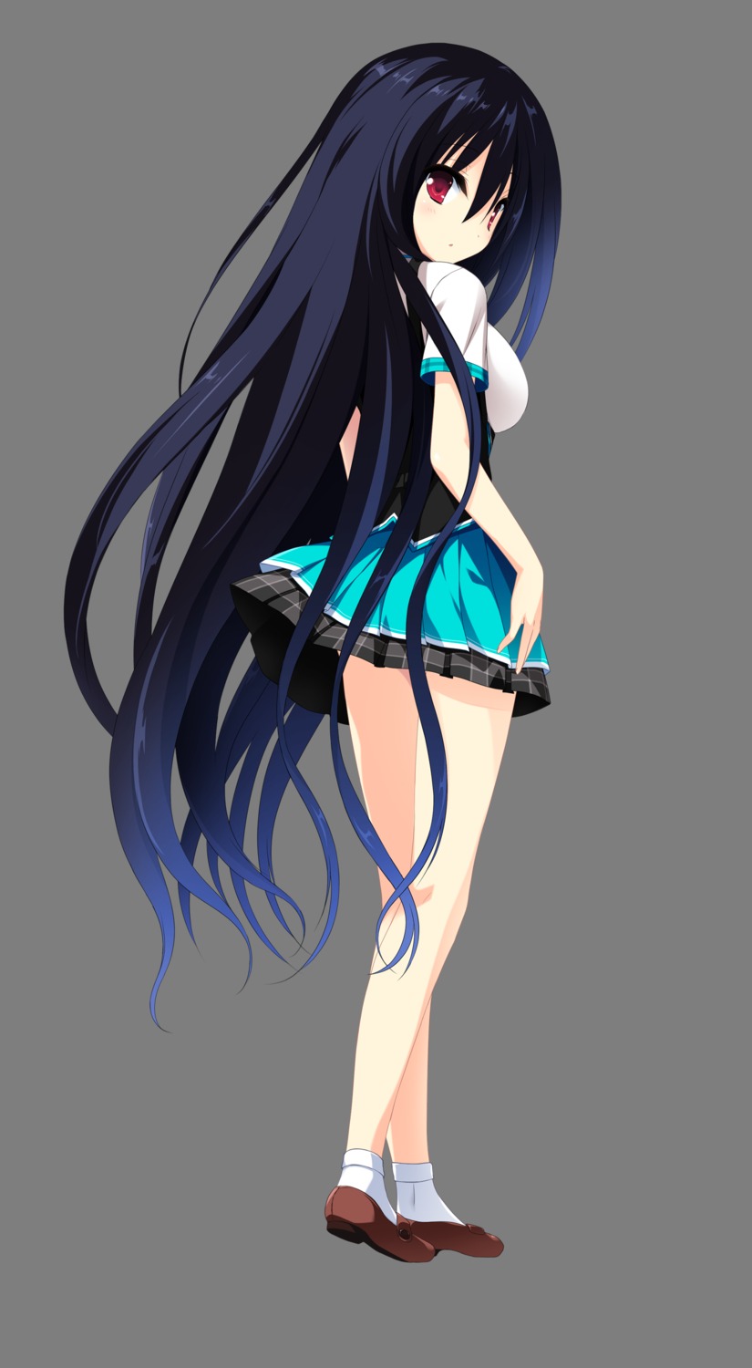 cocoro@function!, hayami_asagao, motoi_ayumu, pulltop, seifuku, skirt_lift, transparent_png