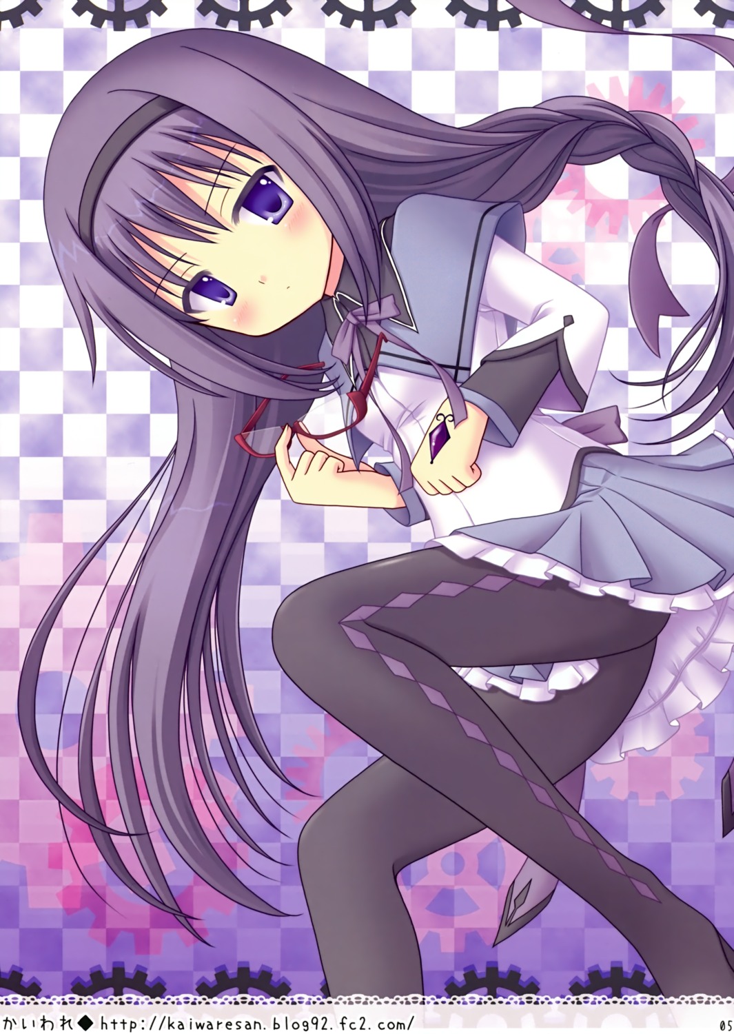 akemi_homura, kaiware, mahou_shoujo_madoka_magica, pantyhose