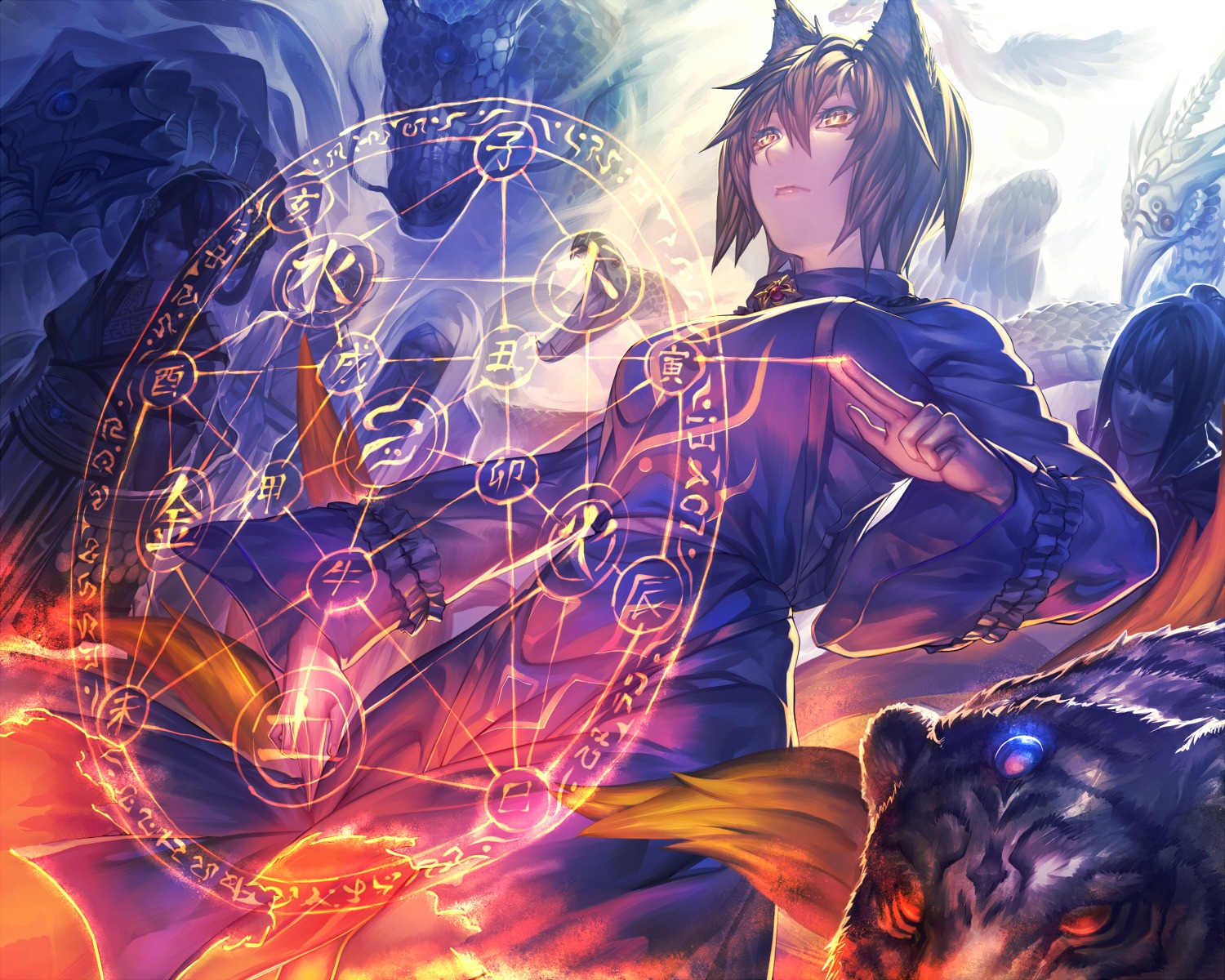 animal_ears, aritoki_ritsu, touhou, yakumo_ran