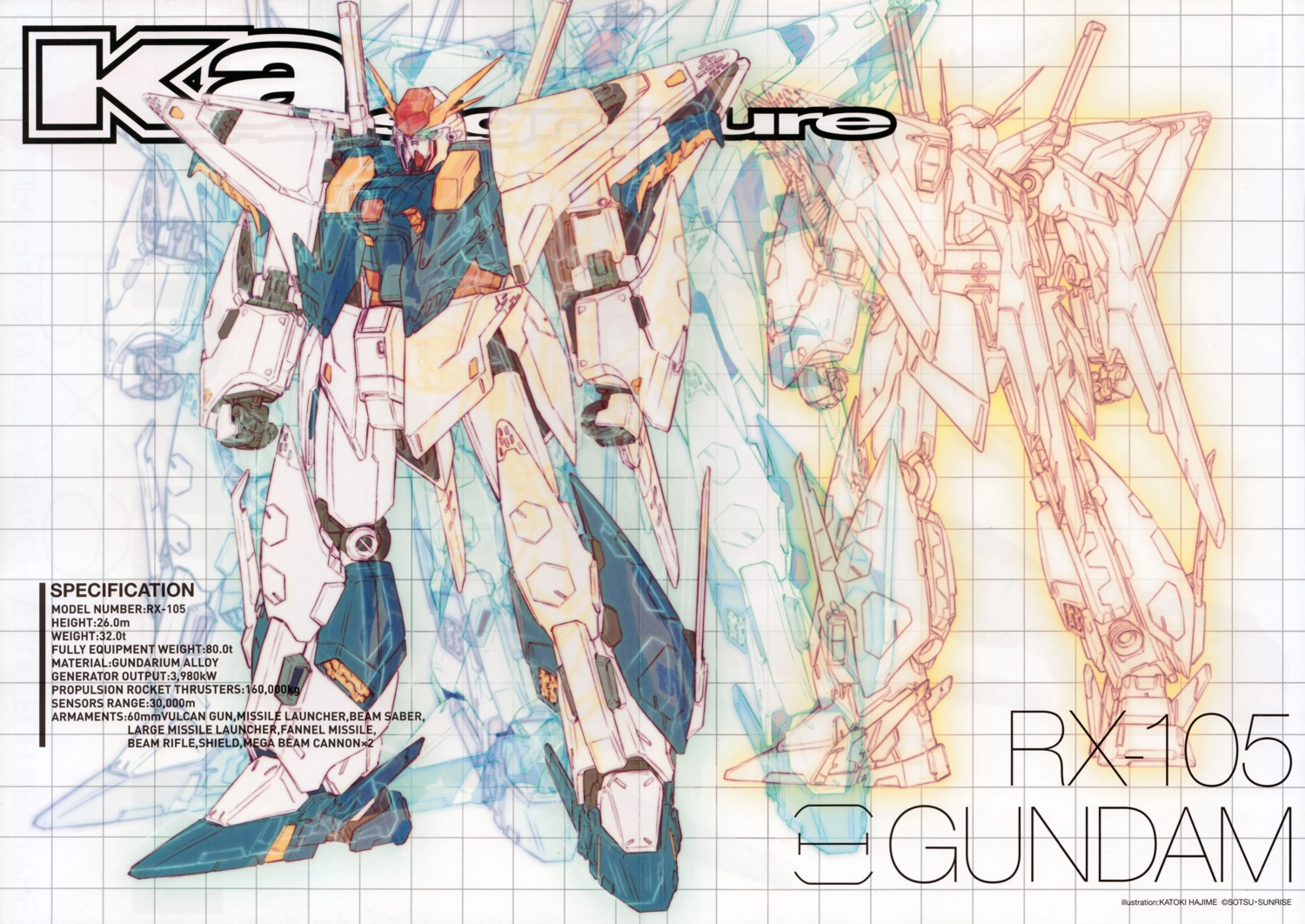 crease, gundam, gundam_senkou_no_hathaway, katoki_hajime, mecha, xi_gundam