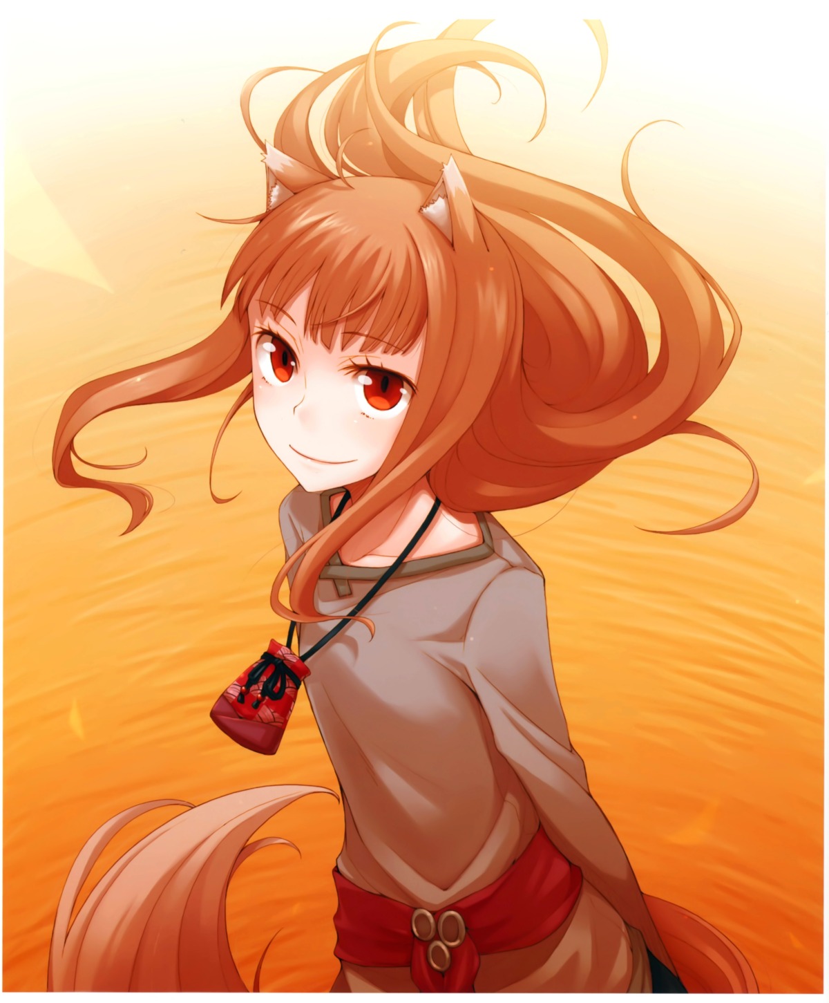 animal_ears, ayakura_juu, holo, spice_and_wolf, tail