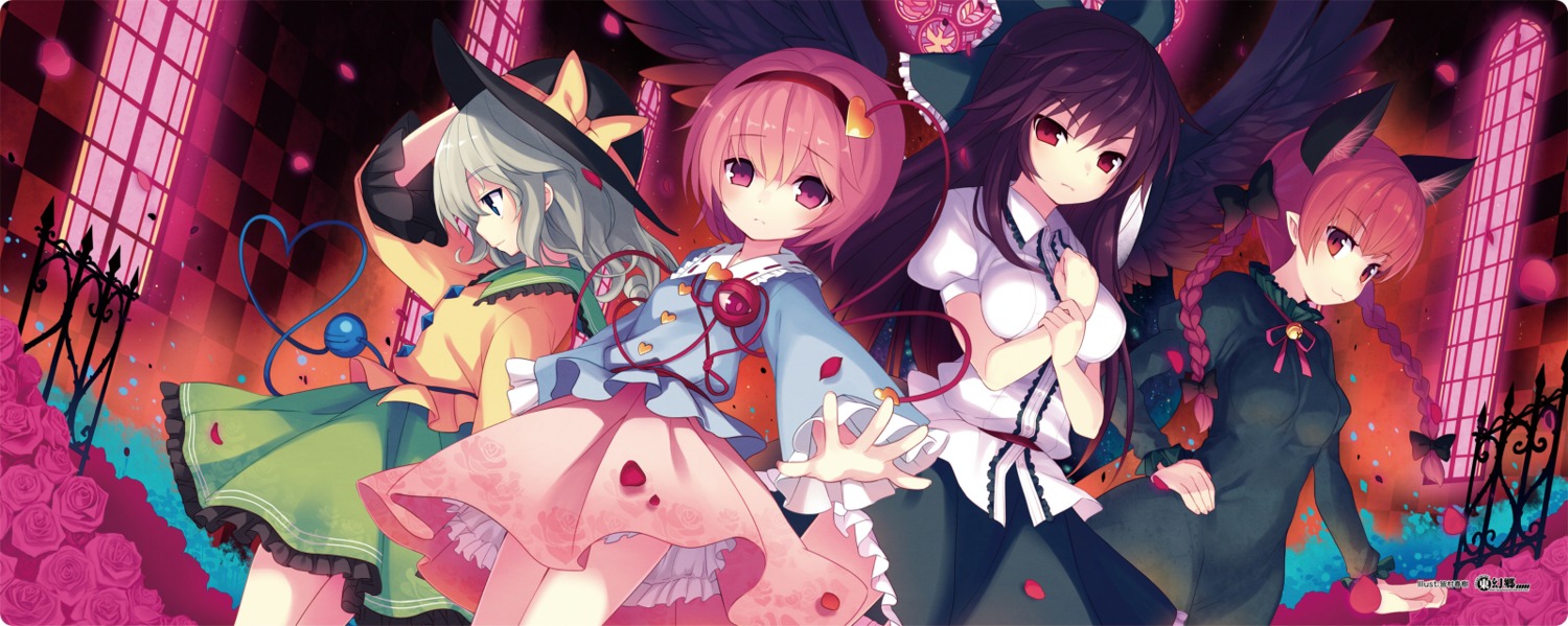 animal_ears, kaenbyou_rin, komeiji_koishi, komeiji_satori, minamura_halki, nekomimi, reiuji_utsuho, touhou