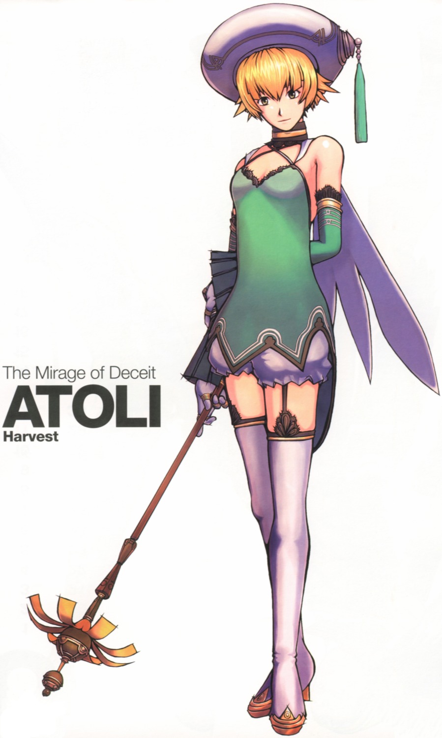 .hack//, .hack//g.u., atoli, bloomers, dress, sadamoto_yoshiyuki, stockings, thighhighs
