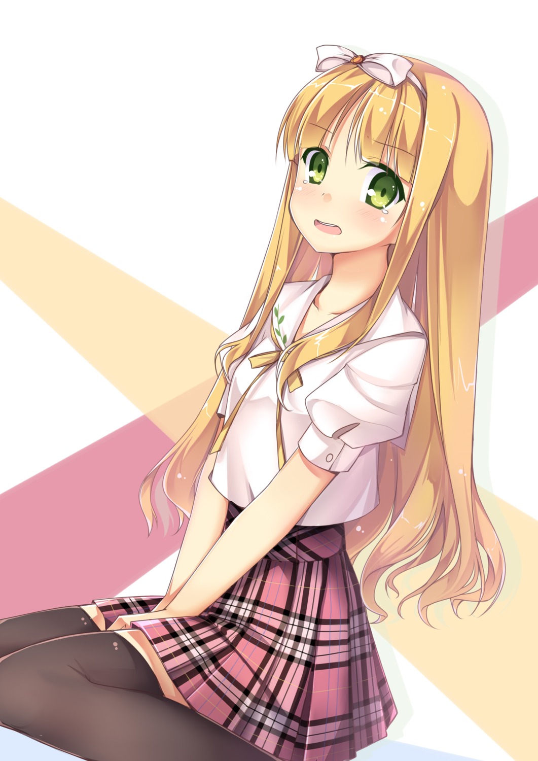 azuki_azusa, hentai_ouji_to_warawanai_neko, luky, seifuku, thighhighs