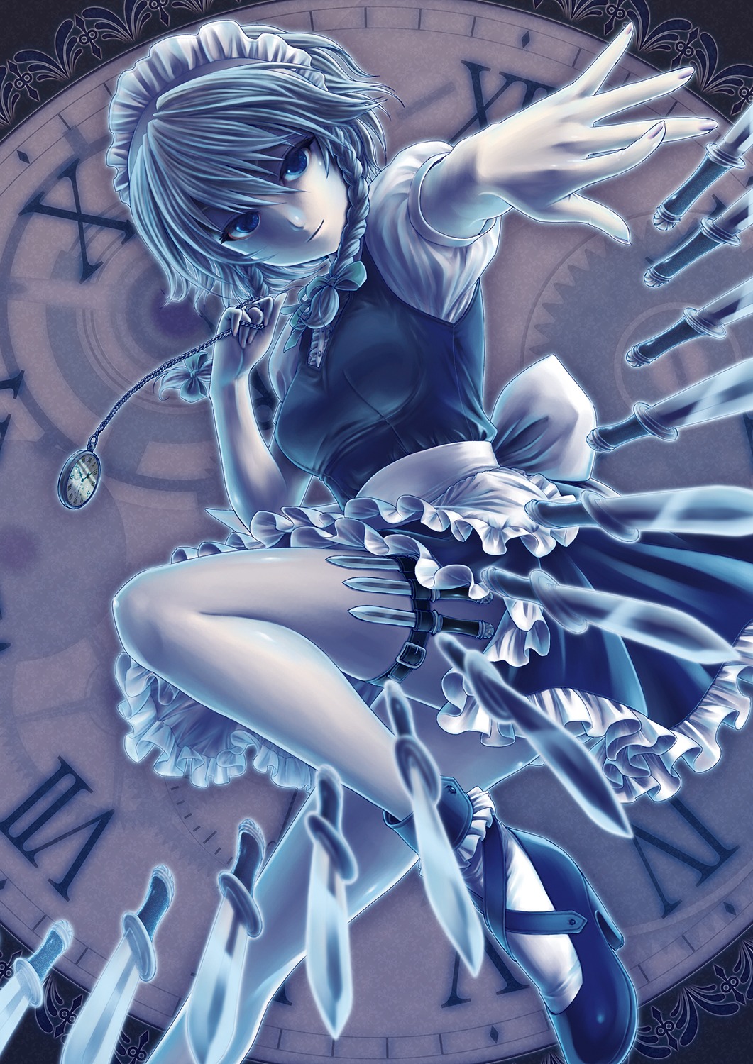 garter, izayoi_sakuya, kageharu, touhou