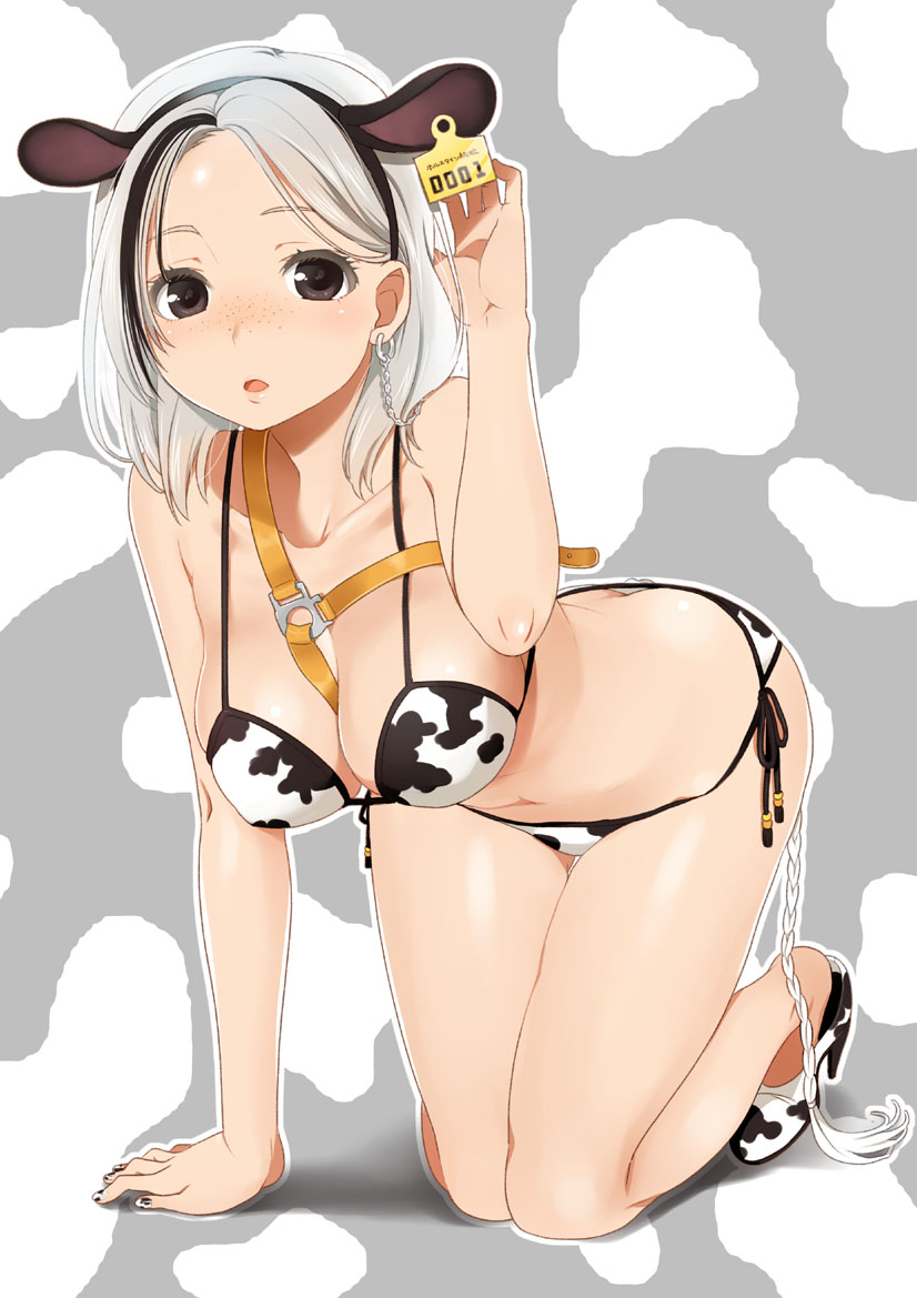 animal_ears, bikini, cleavage, mattaku_mo-suke, swimsuits
