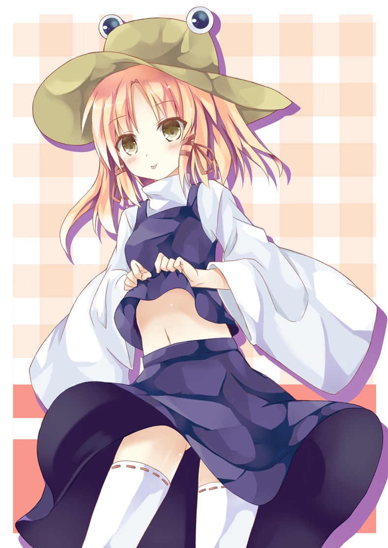 mizumidori, moriya_suwako, thighhighs, touhou