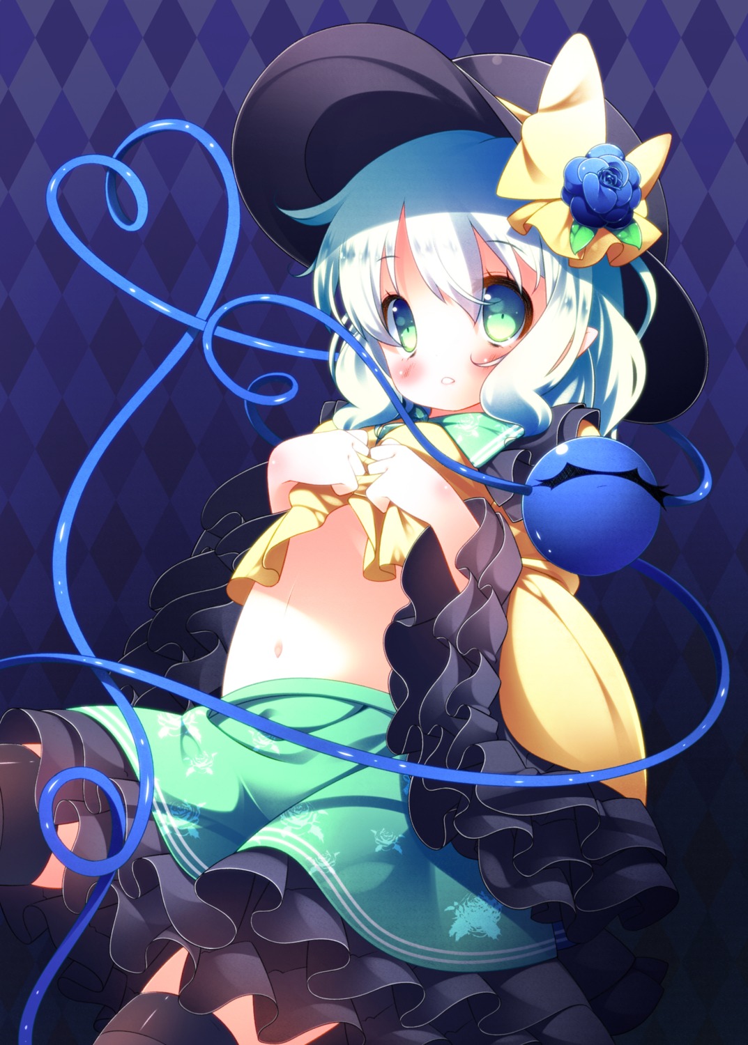 komeiji_koishi, sefa, thighhighs, touhou