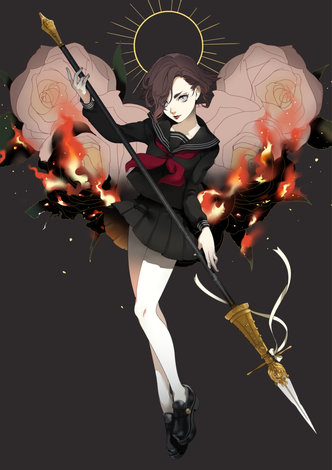 seifuku, shirano, weapon