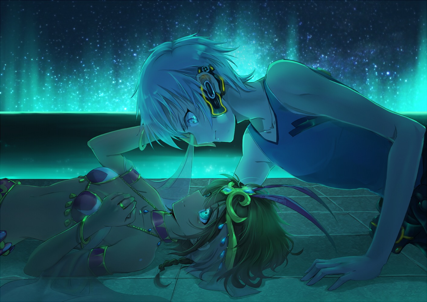 amy_(gargantia), cleavage, ledo, suisei_no_gargantia, tsukishiki_kaen