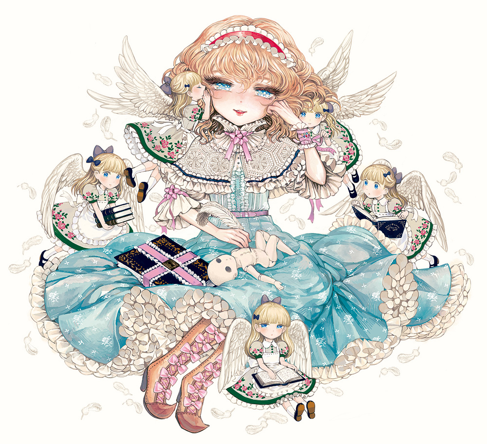 alice_margatroid, dress, takatora, touhou, wings