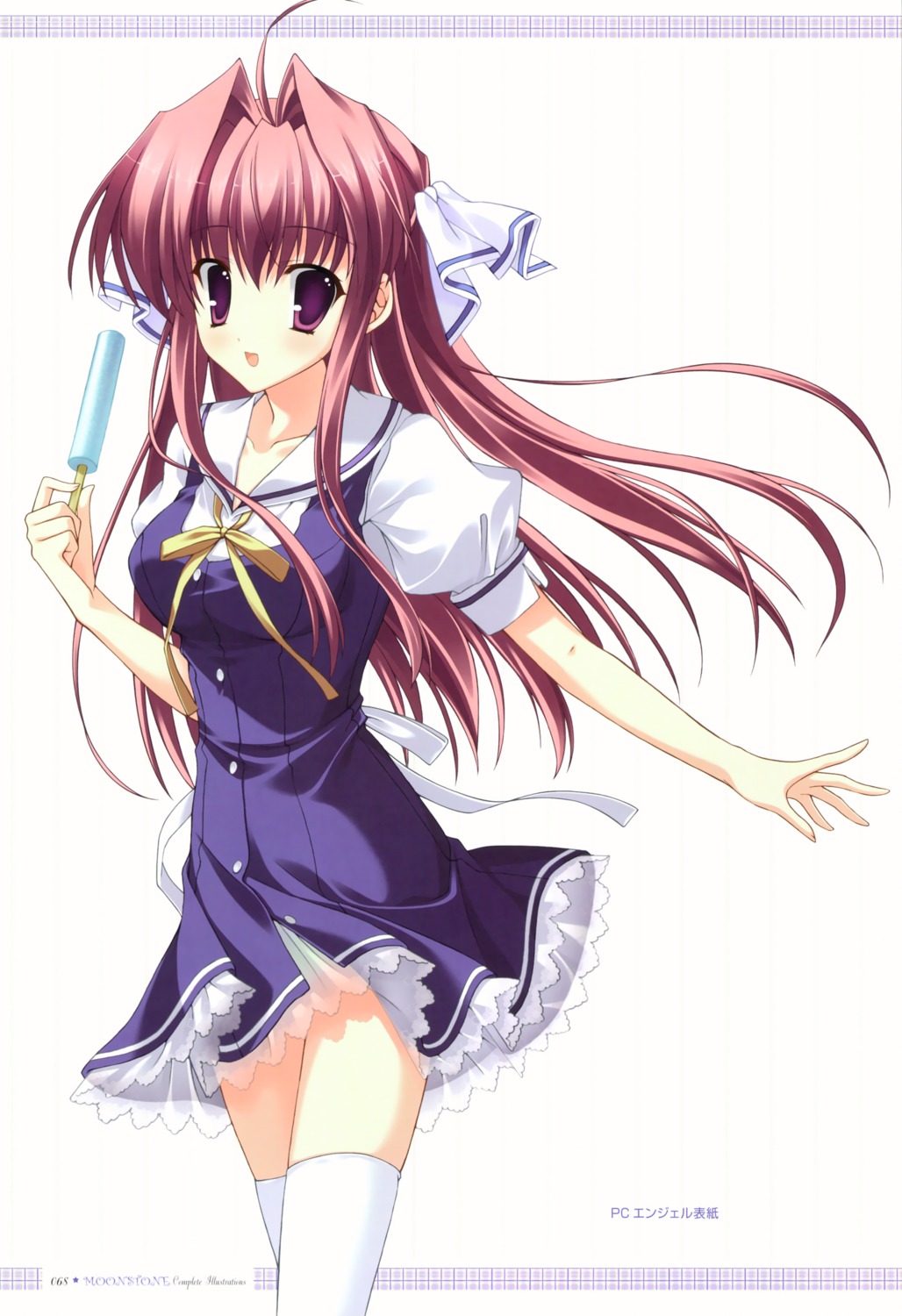 clear, mitha, moonstone, seifuku, thighhighs, tsukimura_miki