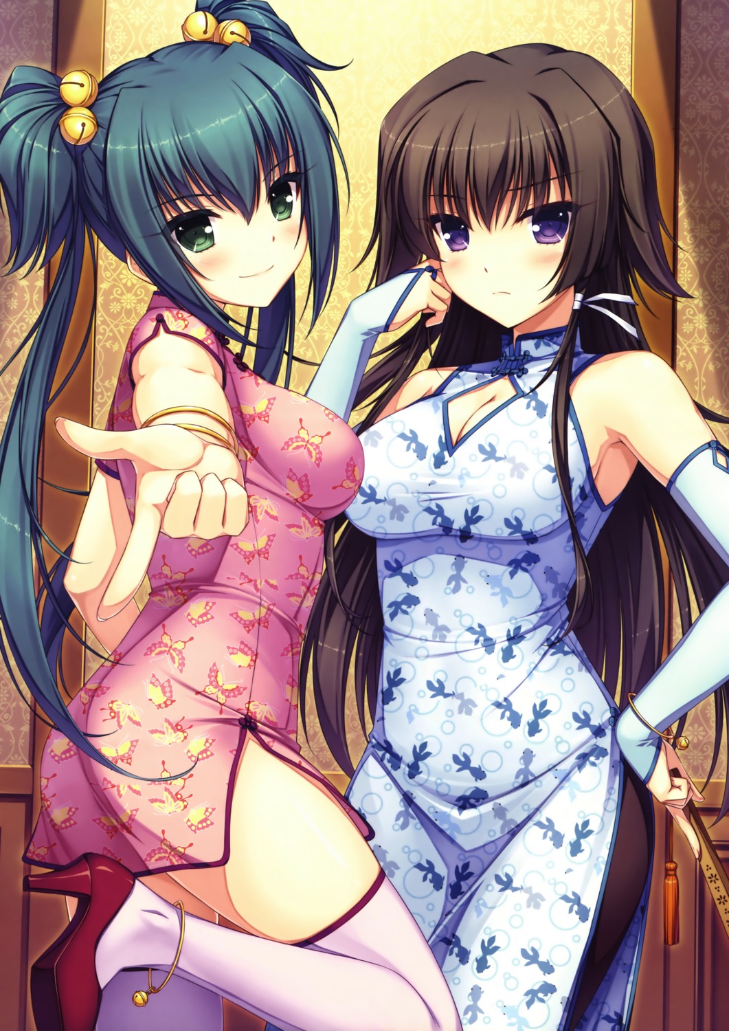 chinadress, cleavage, cui_yifei, muv-luv, muv-luv_alternative, sayori, takamura_yui, thighhighs, total_eclipse