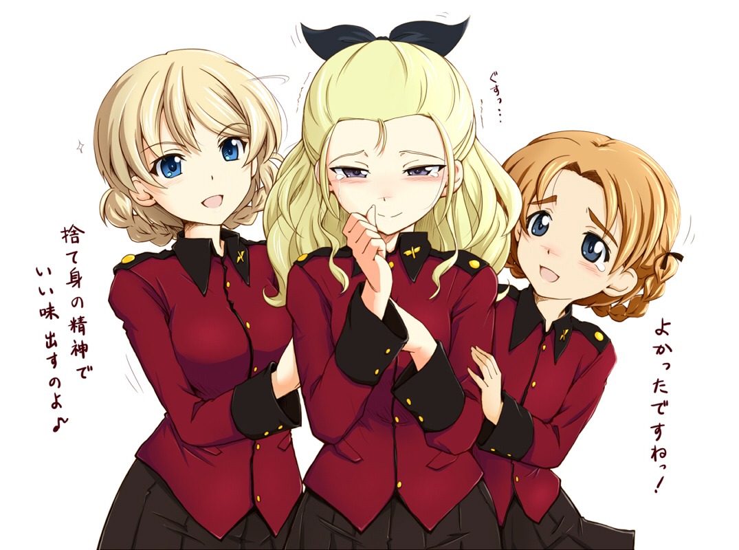 assam, darjeeling, girls_und_panzer, orange_pekoe, sasaki_akira, uniform