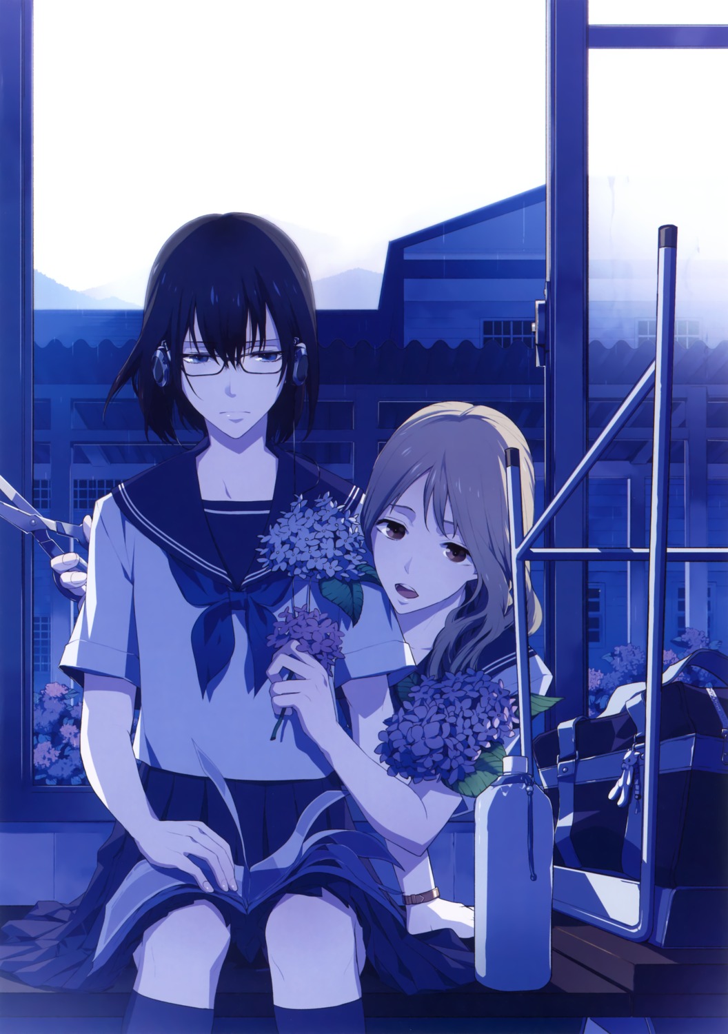 megane, seifuku, yuikawa_kazuno