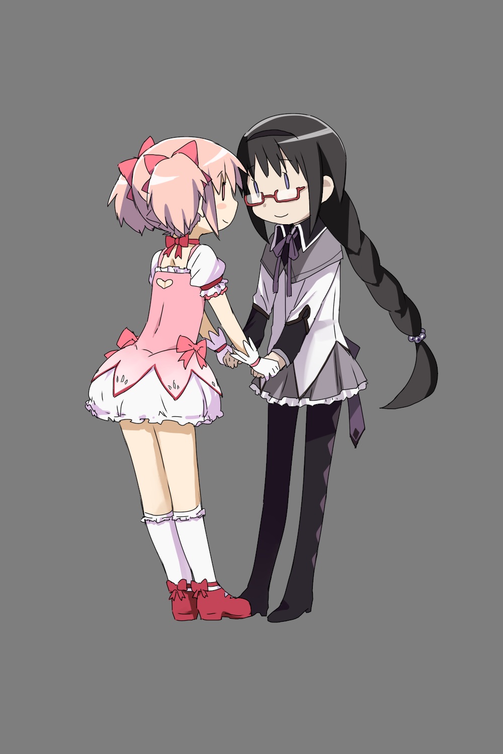 akemi_homura, kaname_madoka, mahou_shoujo_madoka_magica, transparent_png, yoplait