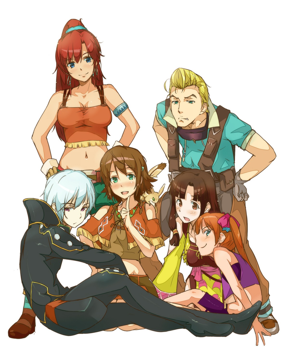 amy_(gargantia), bellows, bodysuit, grace_(gargantia), ledo, melty_(gargantia), pinion, saaya_(gargantia)