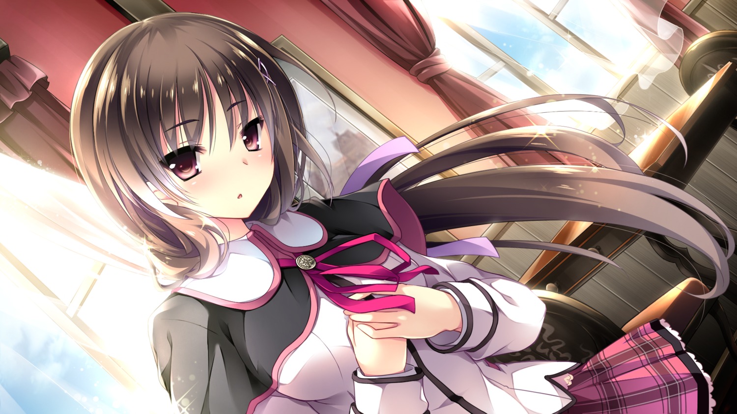 ensemble_(company), game_cg, ichimine_touka, mutou_kurihito, ojousama_wa_gokigen_naname, seifuku