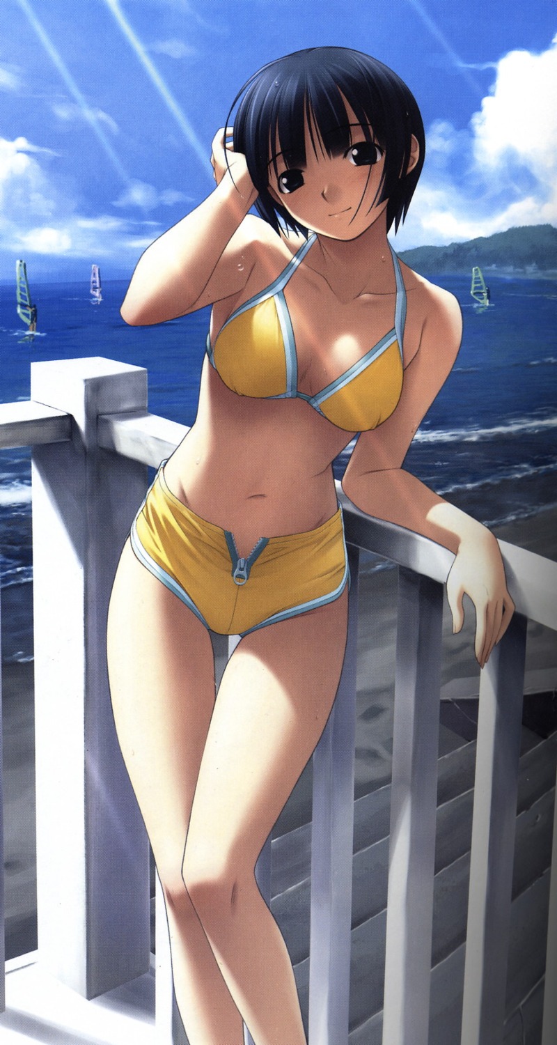 bikini, cleavage, hashimoto_takashi, ichinose_mio, screening, swimsuits, white_breath