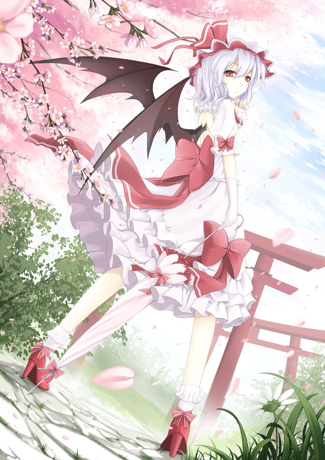 cloudy.r, dress, remilia_scarlet, touhou, wings