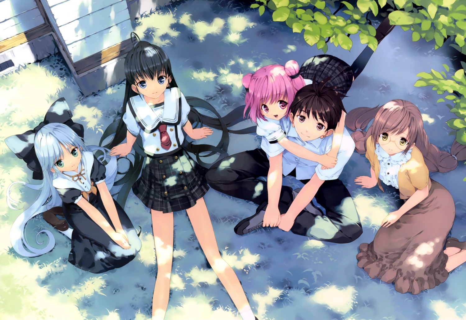 ashiya_subaru, etude, hinata_asahi, hinata_yuuhi, itsuki_aoba, mizumori_minami, seifuku, soshite_ashita_no_sekai_yori, ueda_ryou