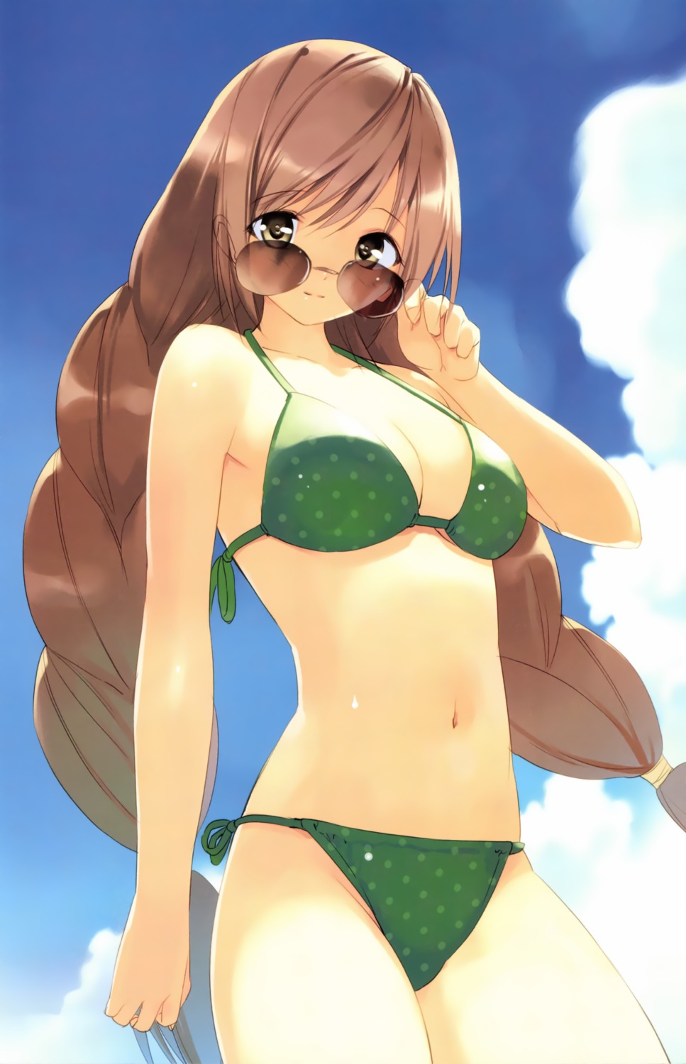 bikini, cleavage, etude, hinata_asahi, soshite_ashita_no_sekai_yori, swimsuits, ueda_ryou