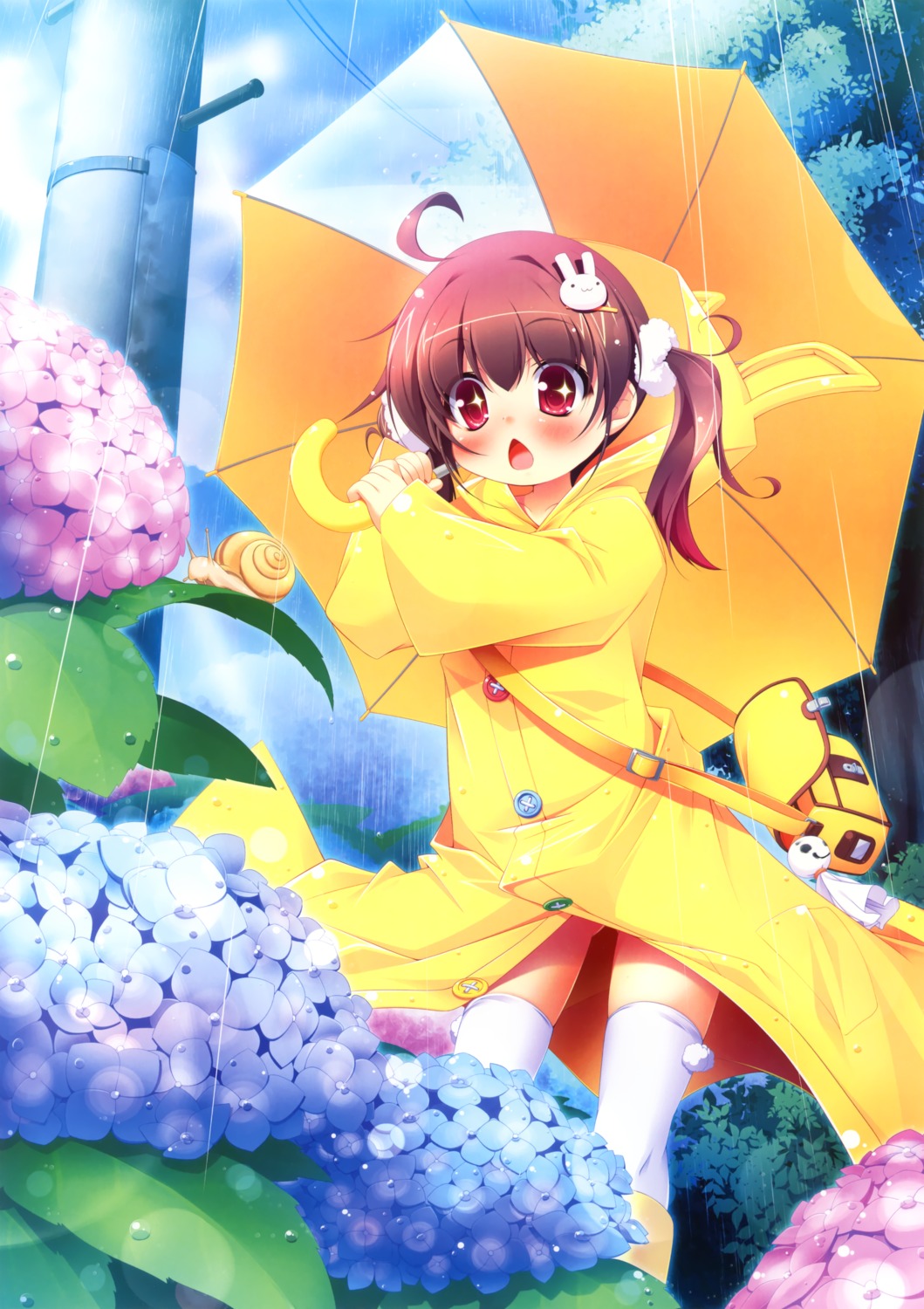 kuwada_yuuki, thighhighs, umbrella