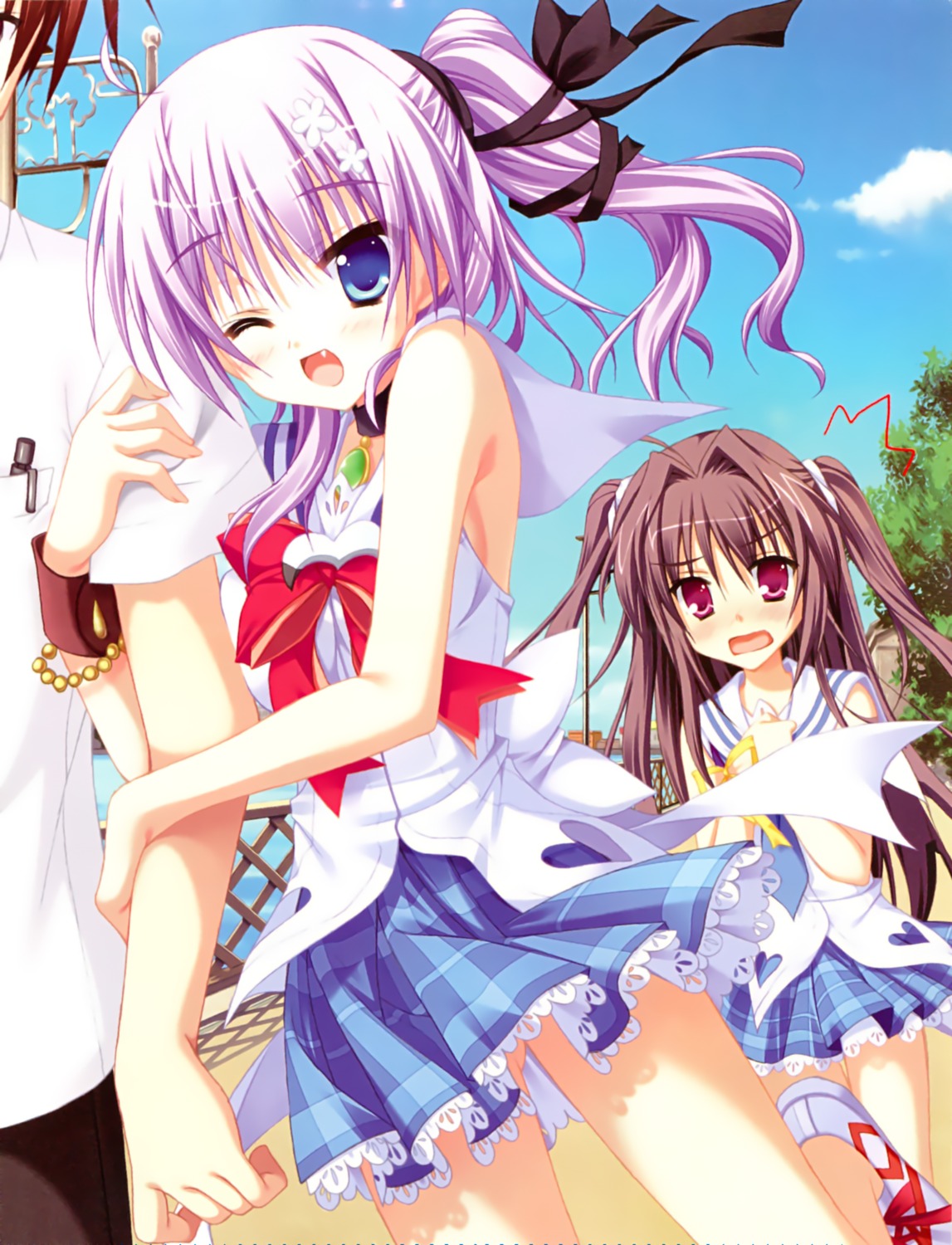 hontani_kanae, mihama_hitsuji, nanase_ayumu, natsu_yume_nagisa_~nostalgie~, seifuku