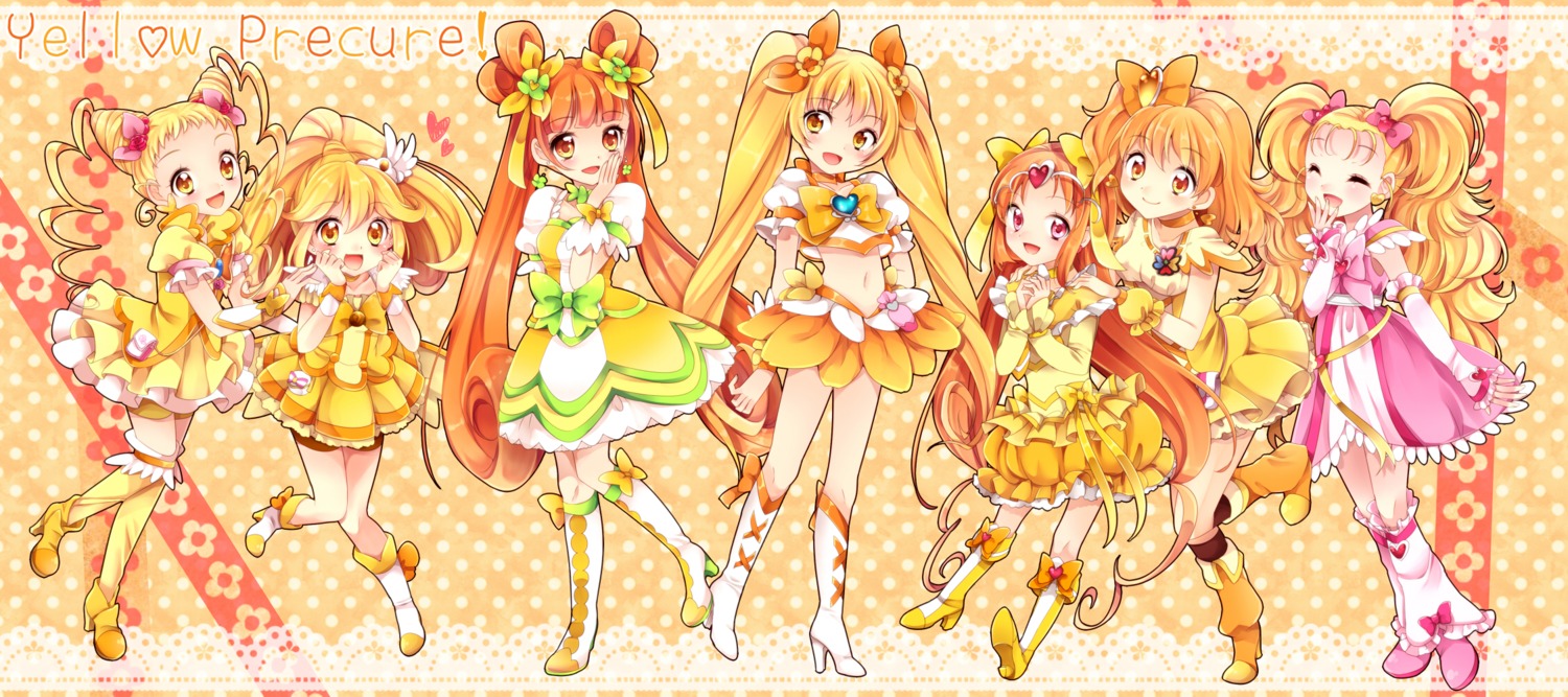 dokidoki!_precure, fresh_precure!, futari_wa_precure, heartcatch_precure!, kasugano_urara, kise_yayoi, kujou_hikari, myoudouin_itsuki