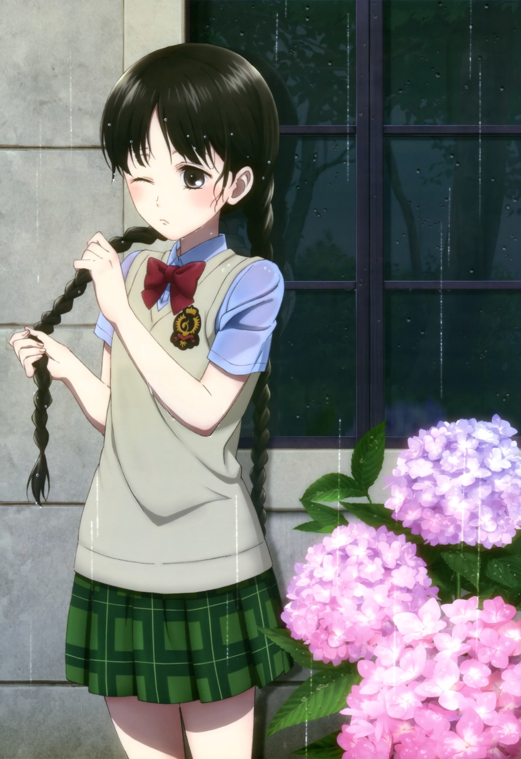 natsuzumi_aiko, rdg:_red_data_girl, seifuku, suzuhara_izumiko, wet