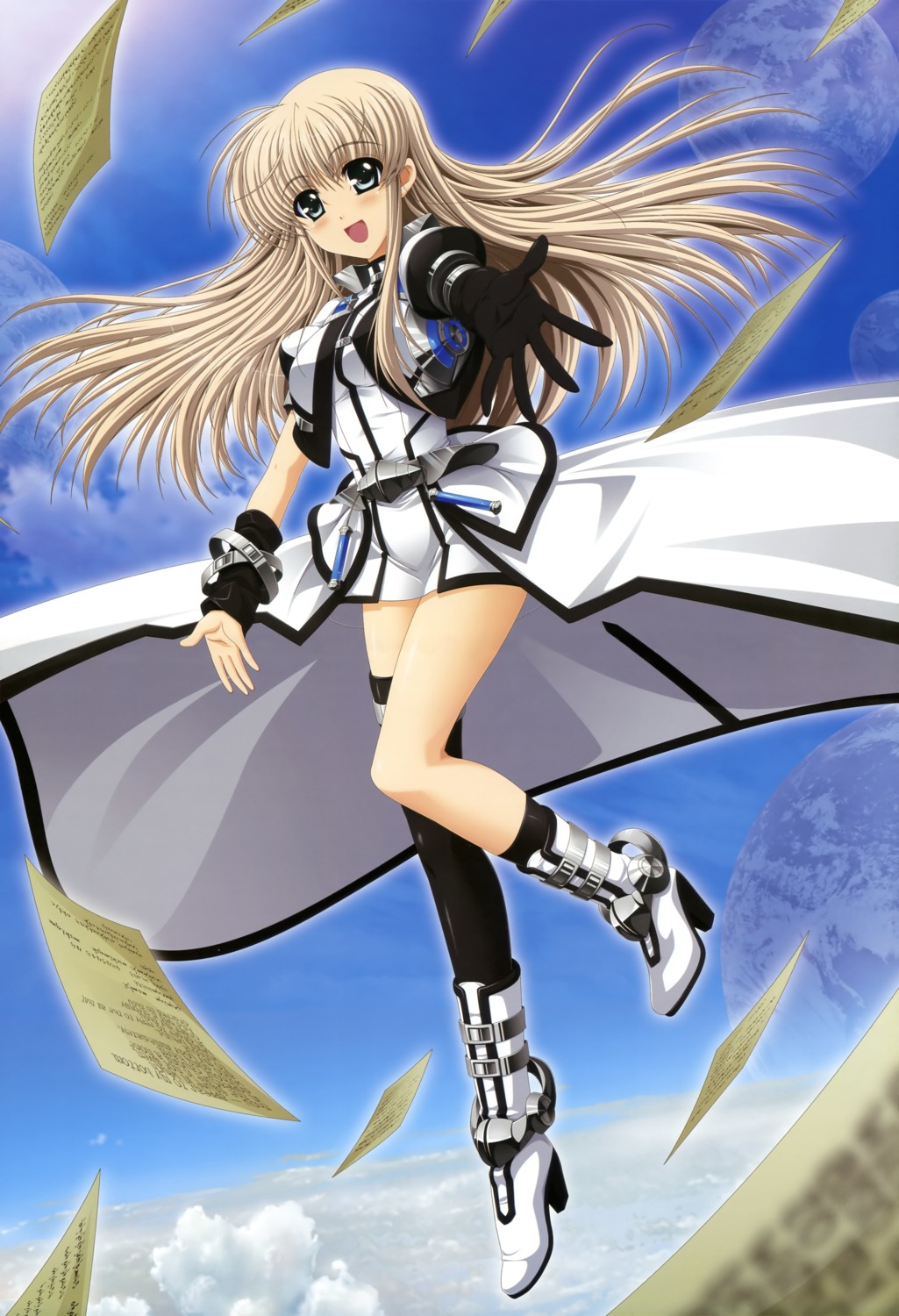 heels, higa_yukari, lily_strosek, mahou_senki_lyrical_nanoha_force, mahou_shoujo_lyrical_nanoha, thighhighs