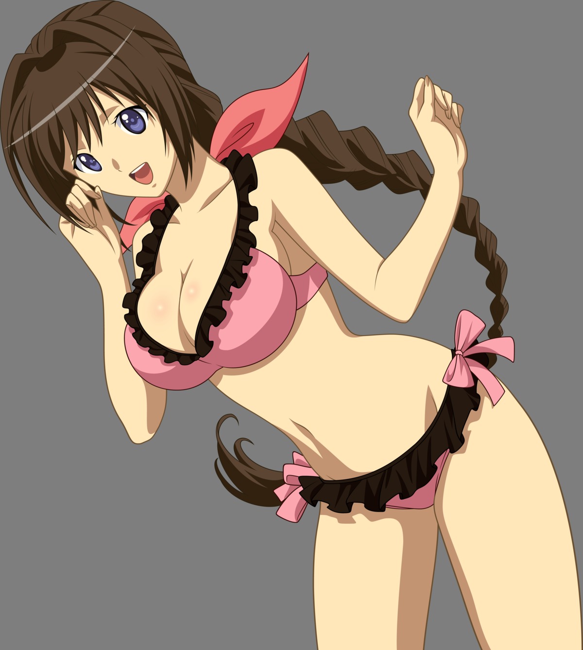 bikini, cleavage, neris_filiam, shining_hearts, shining_world, swimsuits, transparent_png, vector_trace
