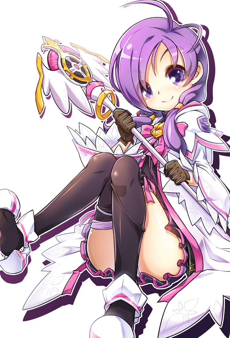 aisha_(elsword), elsword, pantsu, poseich, thighhighs