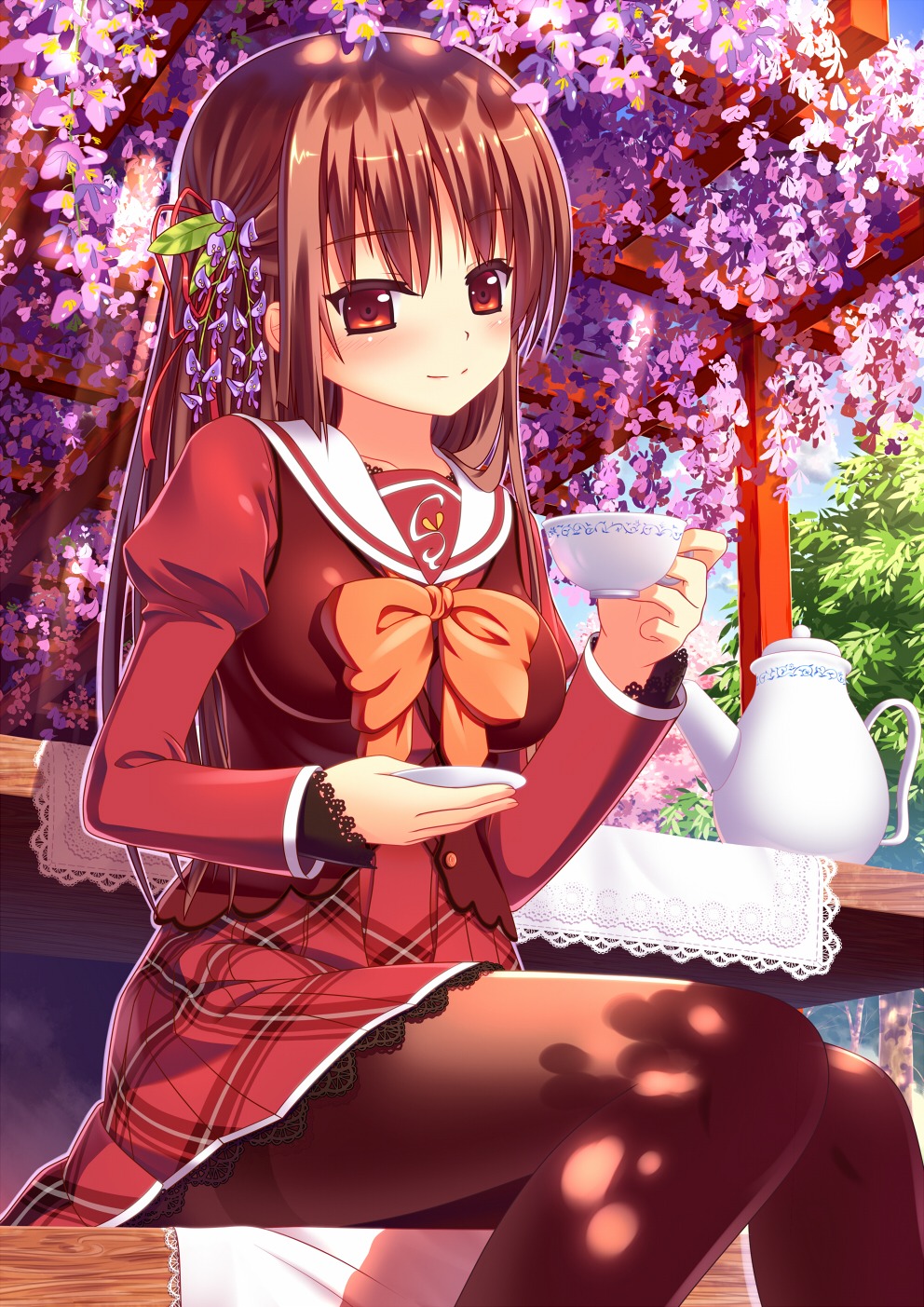 nazu-na, pantyhose, seifuku