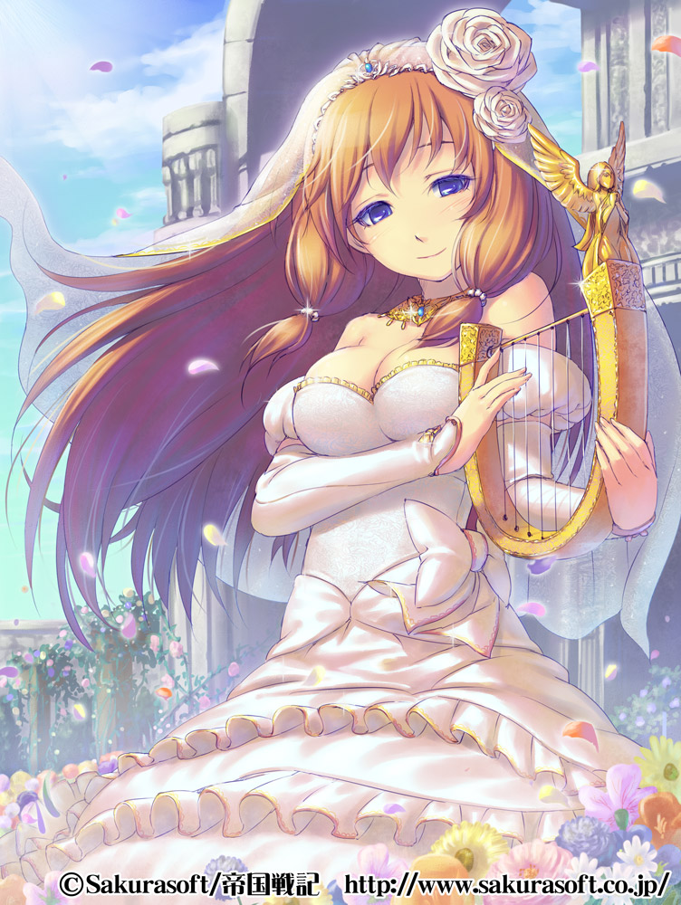 cleavage, dress, piro_(artist), wedding_dress