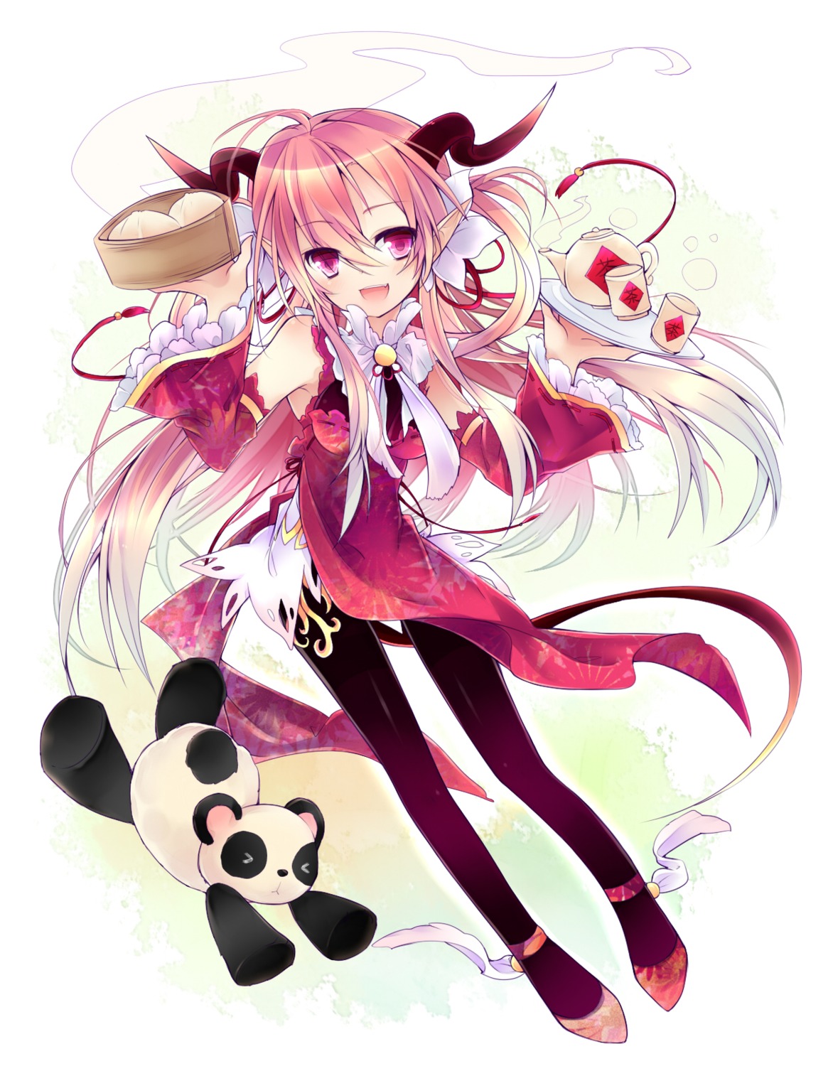 devil, horns, leeannpippisum, pantyhose, tail