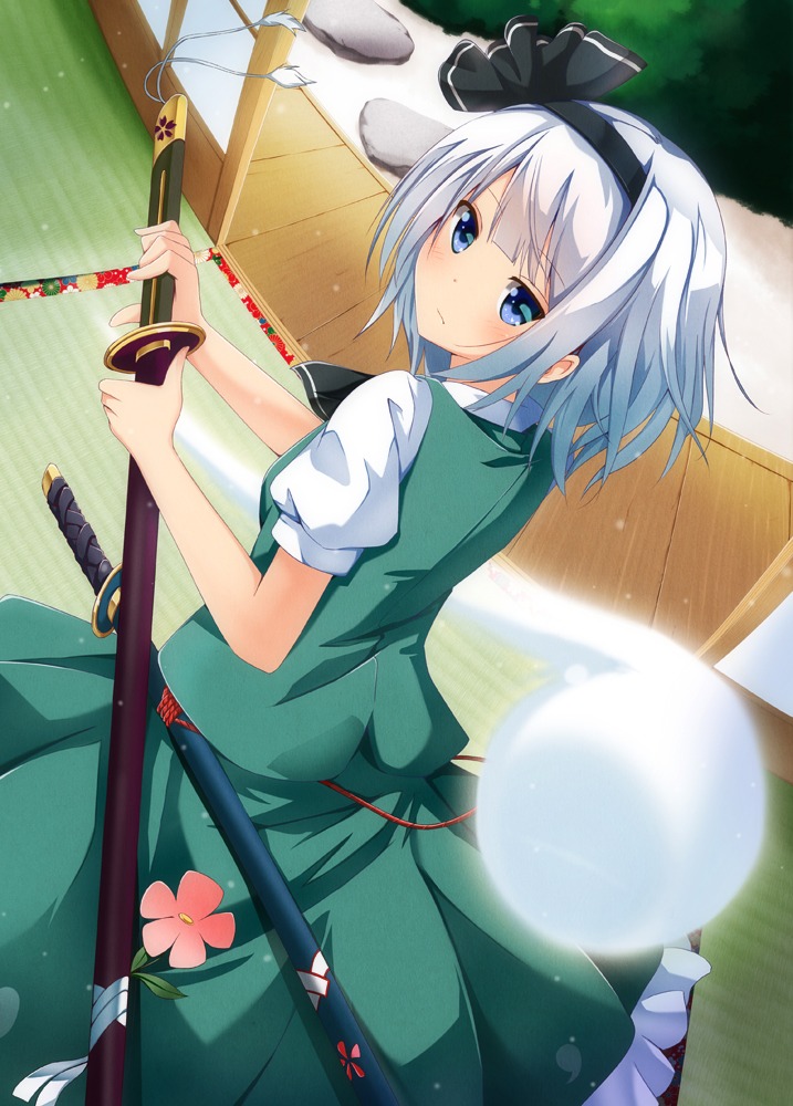 konpaku_youmu, ok-ray, sword, touhou