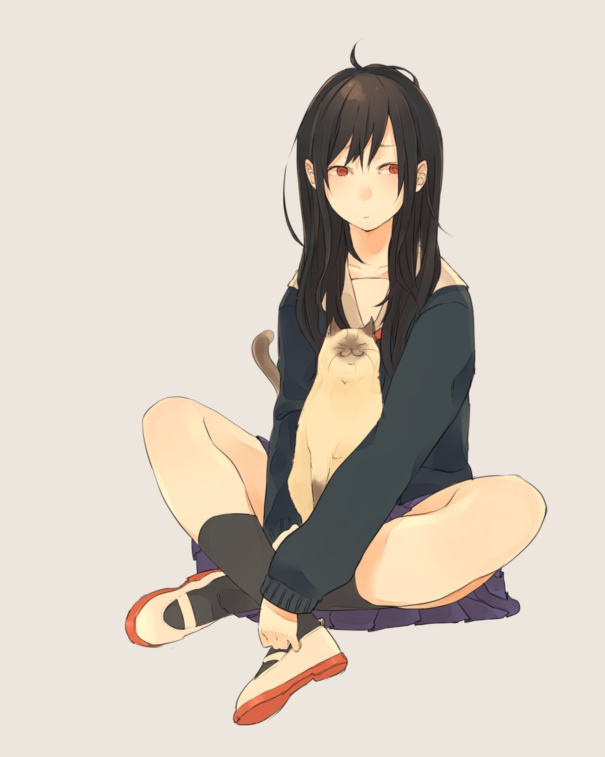 neko, nora_(pixiv3692469), seifuku