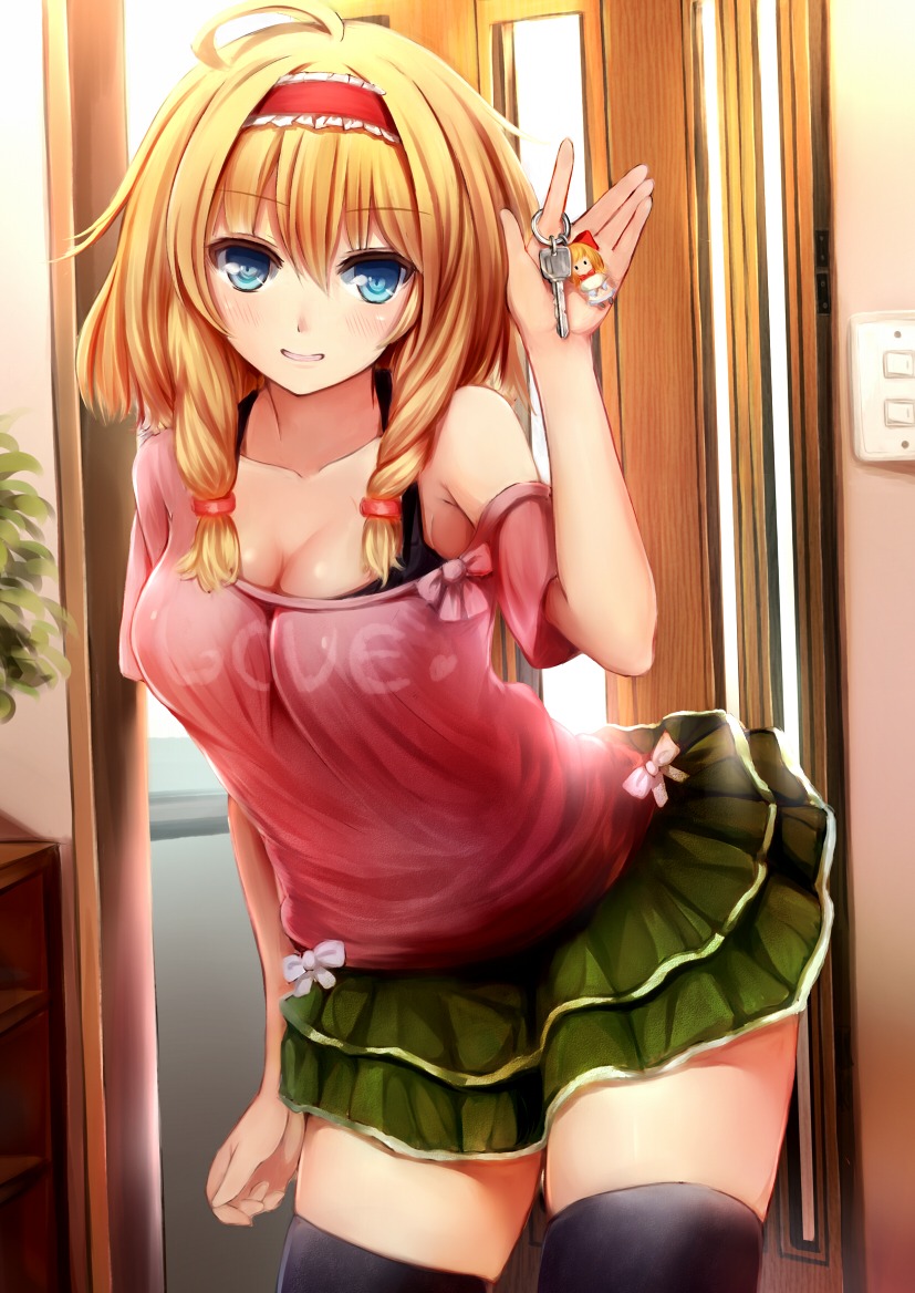 alice_margatroid, cleavage, kero_(tomoki-tiger), thighhighs, touhou