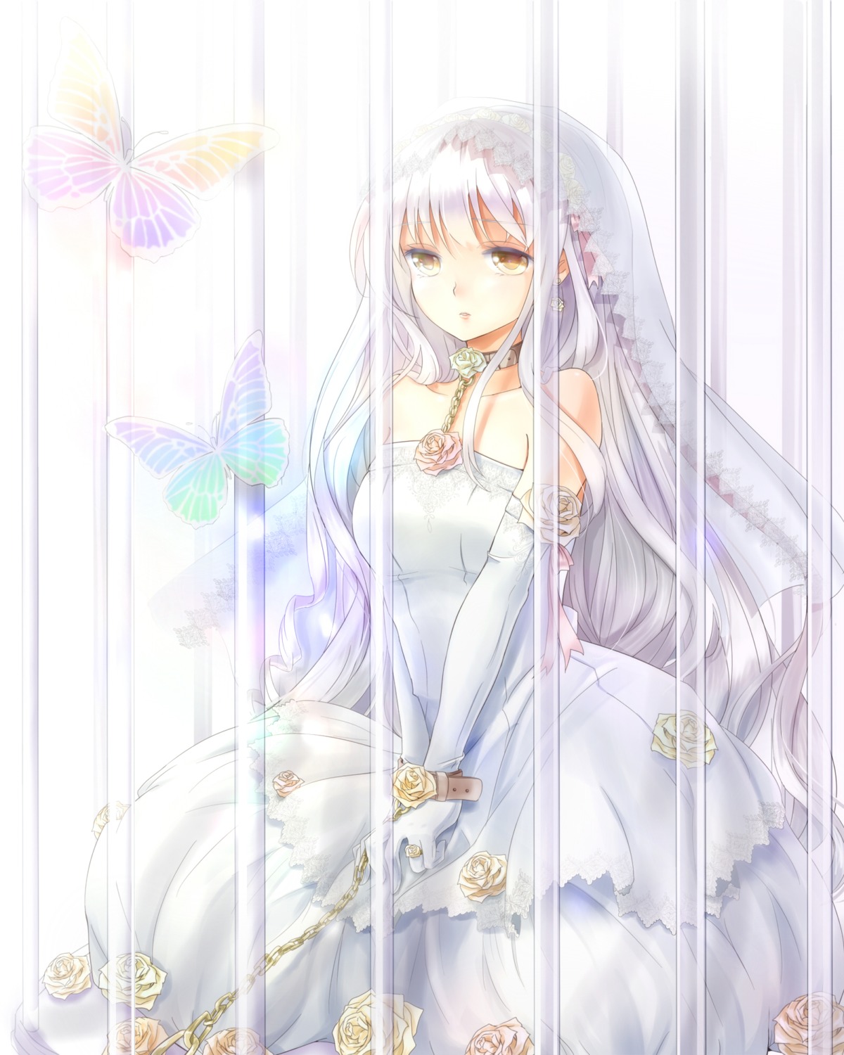 bondage, dress, shironeko_yuuki, wedding_dress