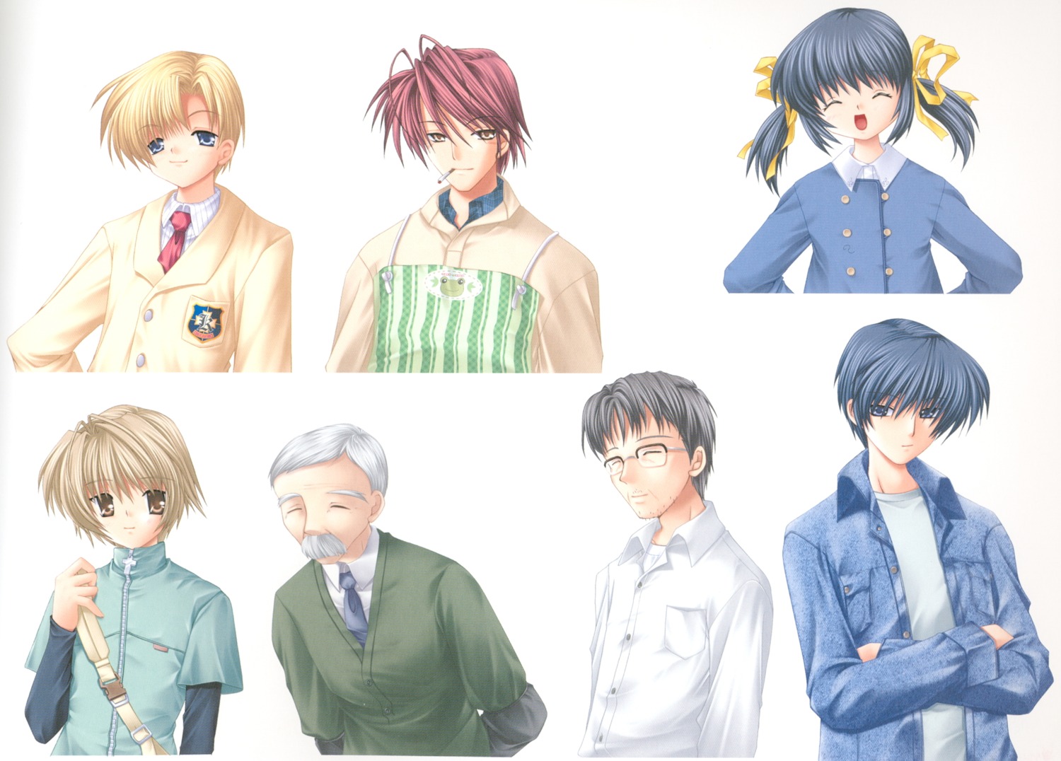 clannad, furukawa_akio, hinoue_itaru, key, sunohara_mei, sunohara_youhei, yoshino_yusuke