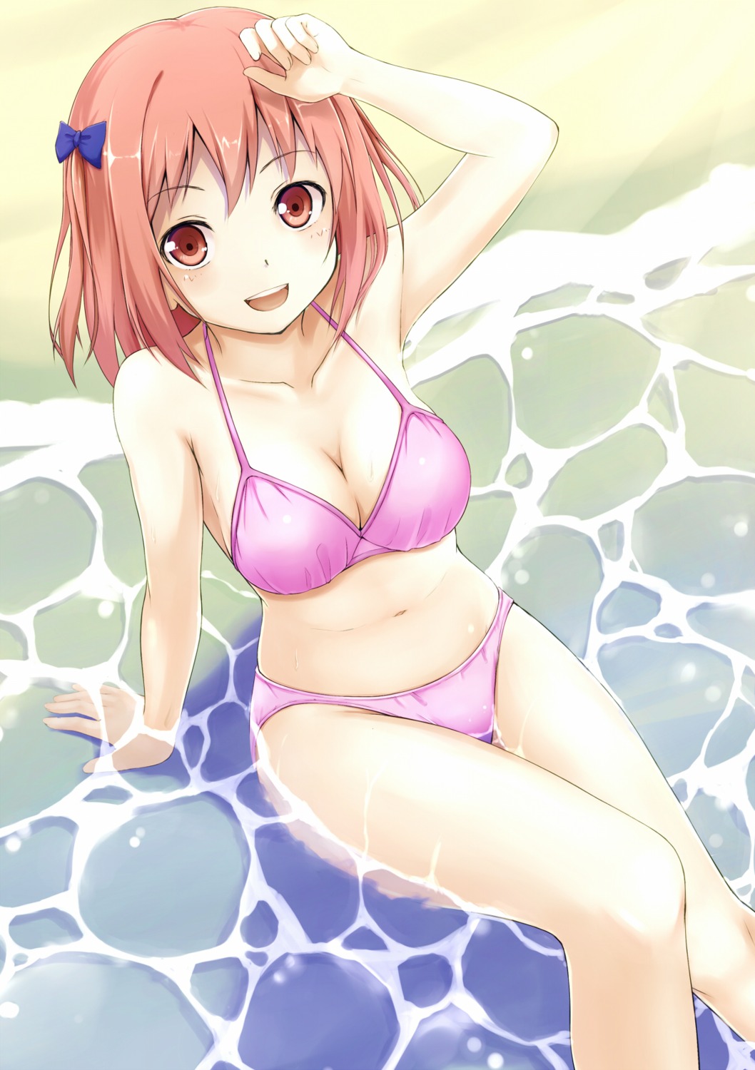 bikini, cleavage, hataraku_maou-sama!, oruna, sasaki_chiho, swimsuits