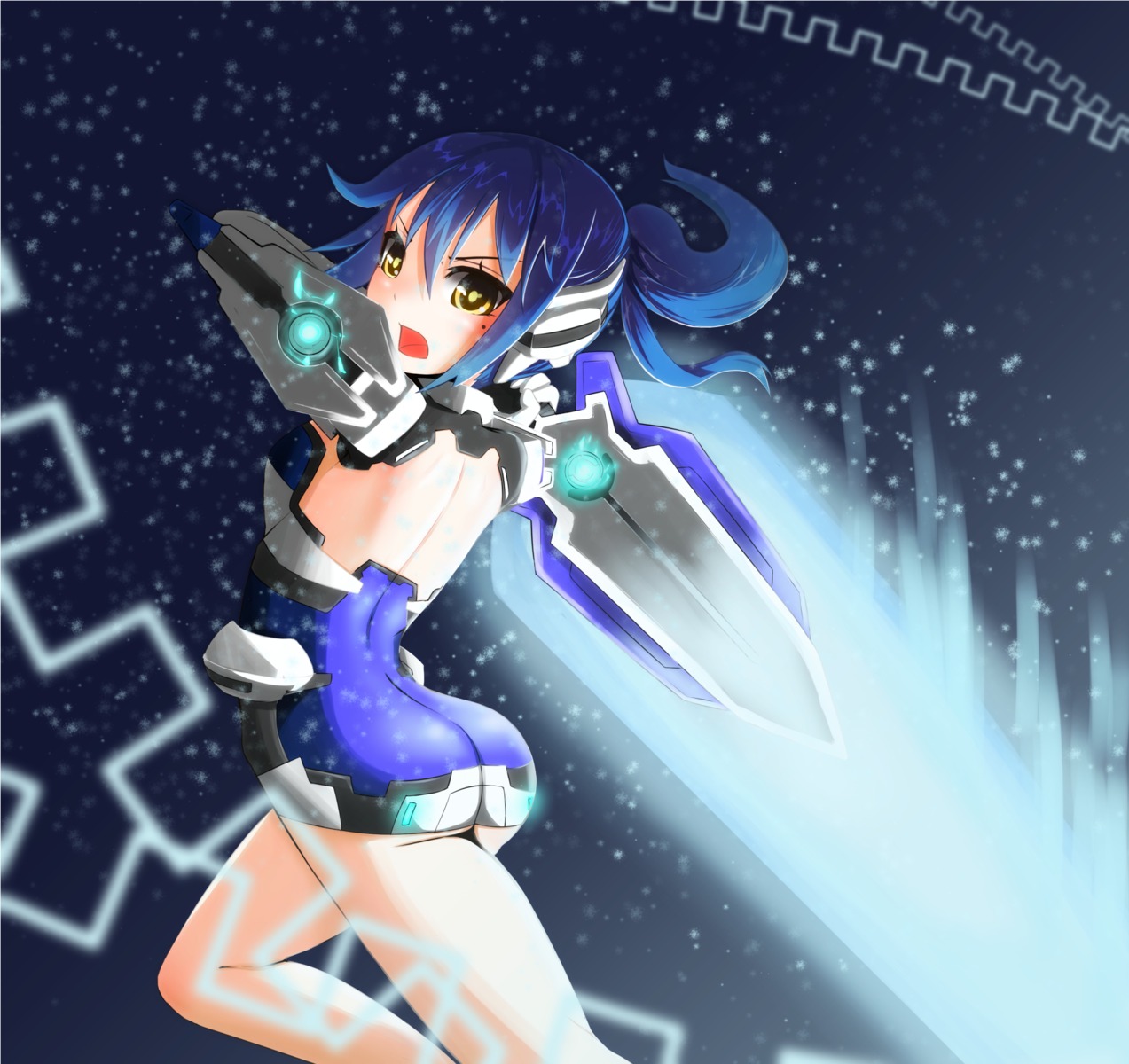 bodysuit, chawa, date_a_live, sword, takamiya_mana