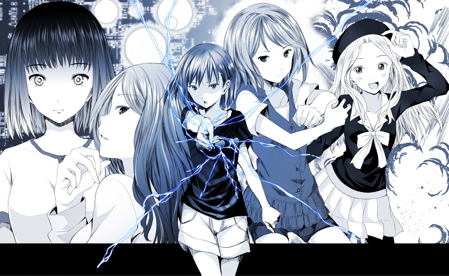 etafai, frenda_seivelun, kinuhata_saiai, misaka_mikoto, mugino_shizuri, takitsubo_rikou, toaru_kagaku_no_railgun, toaru_majutsu_no_index