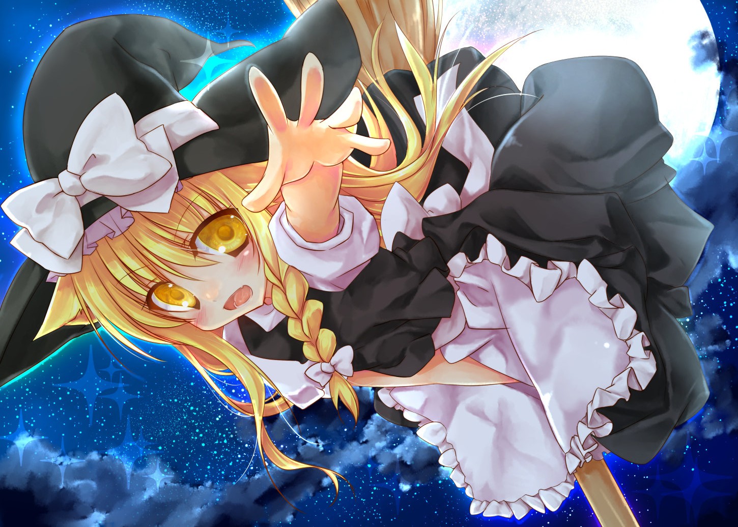 inose_riku, kirisame_marisa, touhou, witch