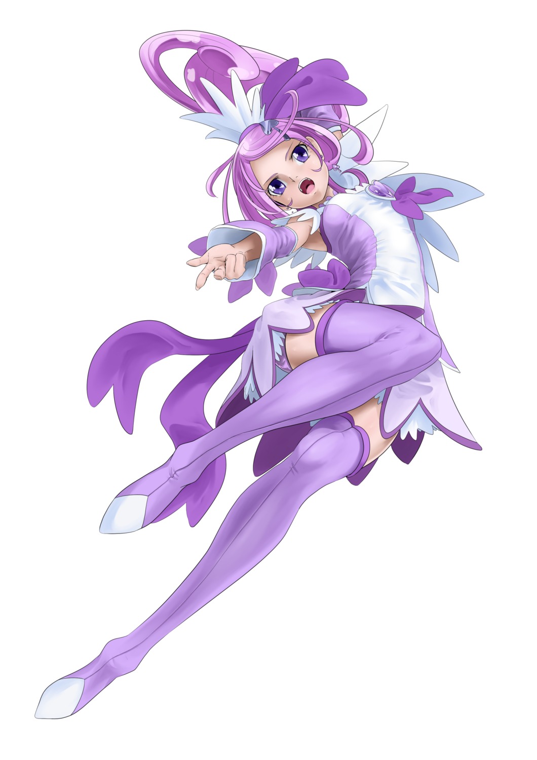 dokidoki!_precure, kenzaki_makoto, nukosan., precure, thighhighs