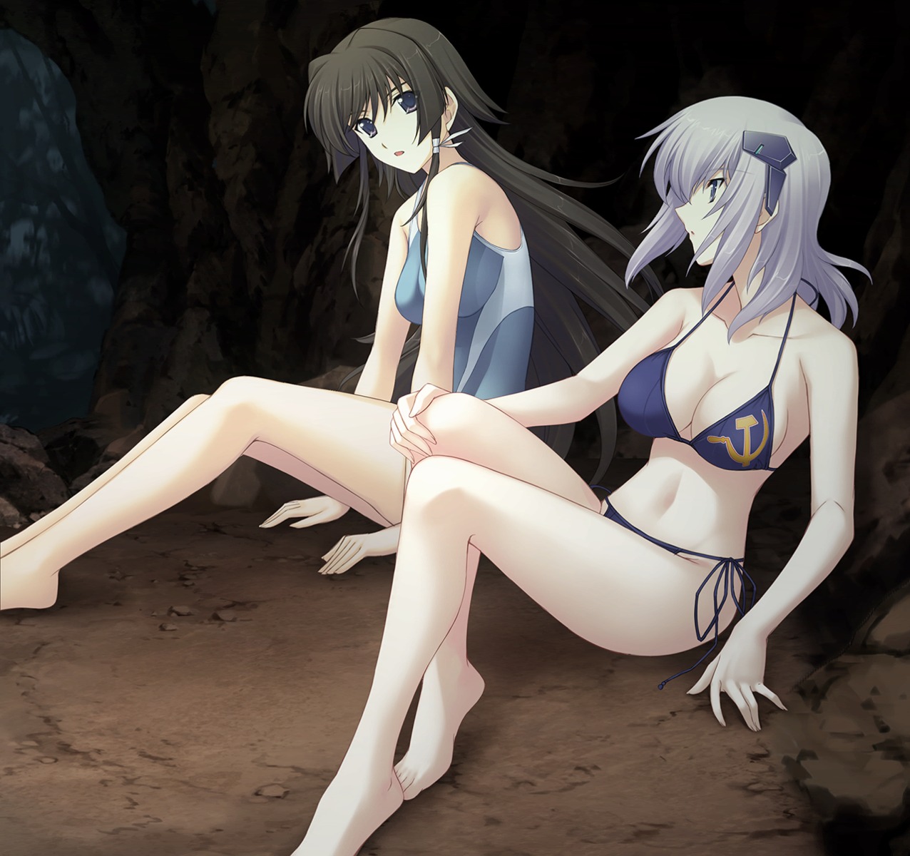 bikini, cleavage, cryska_barchenowa, muv-luv, muv-luv_alternative, swimsuits, takamura_yui, total_eclipse