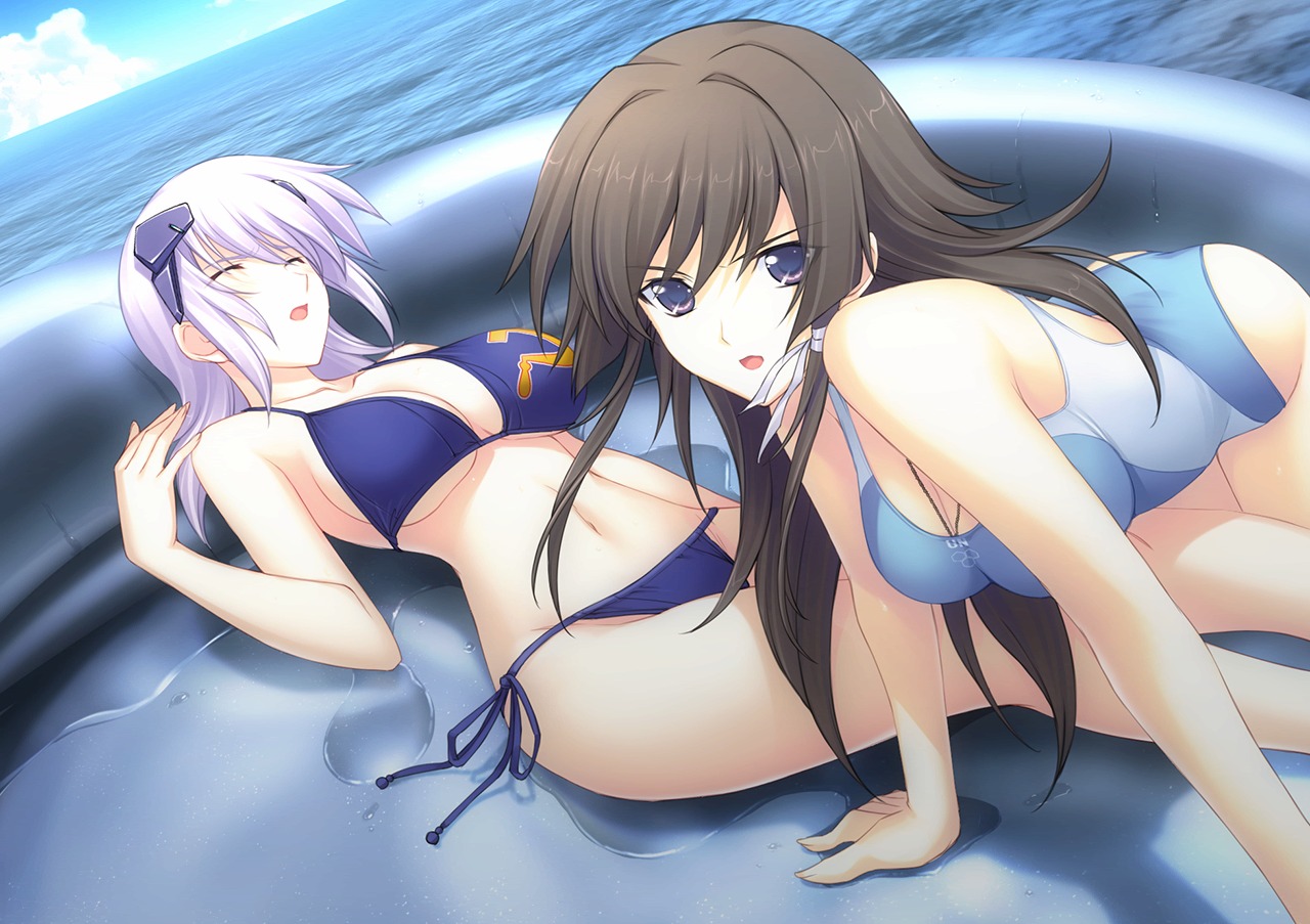 bikini, cleavage, cryska_barchenowa, muv-luv, muv-luv_alternative, swimsuits, takamura_yui, total_eclipse, wet