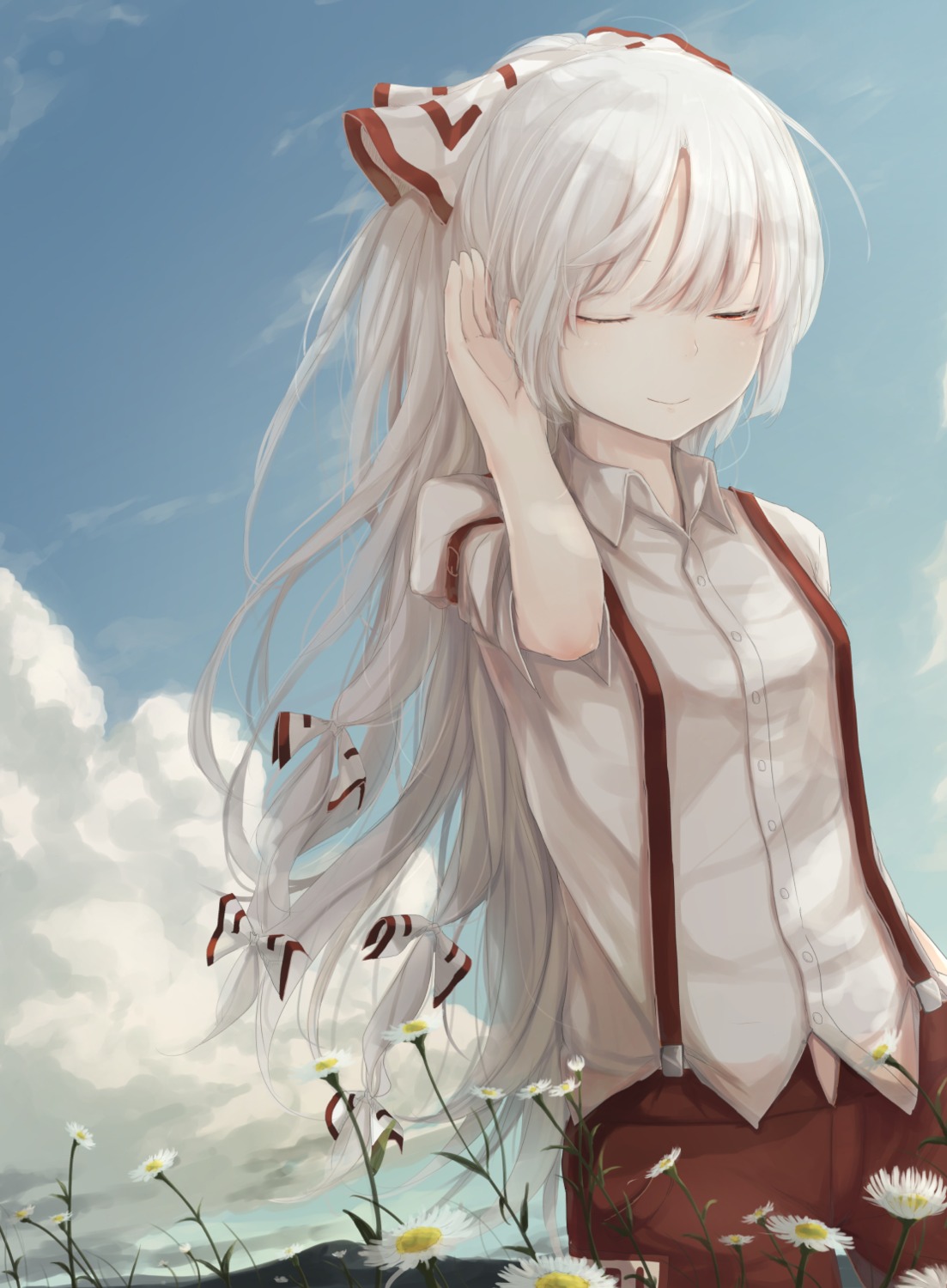 duplicate, fujiwara_no_mokou, touhou, yuu-rin
